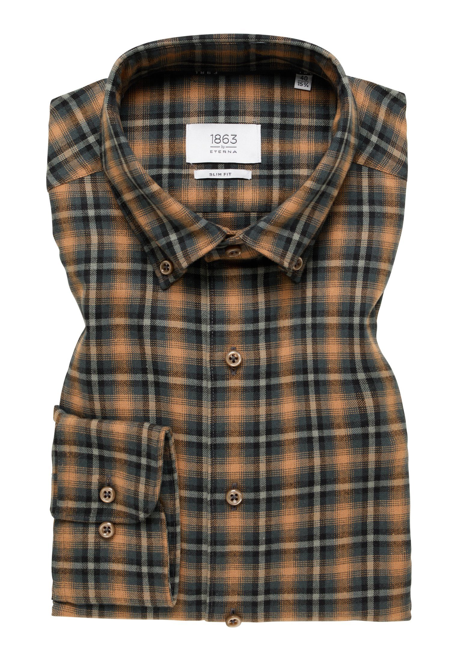 Eterna Overhemd met lange mouwen Slim fit