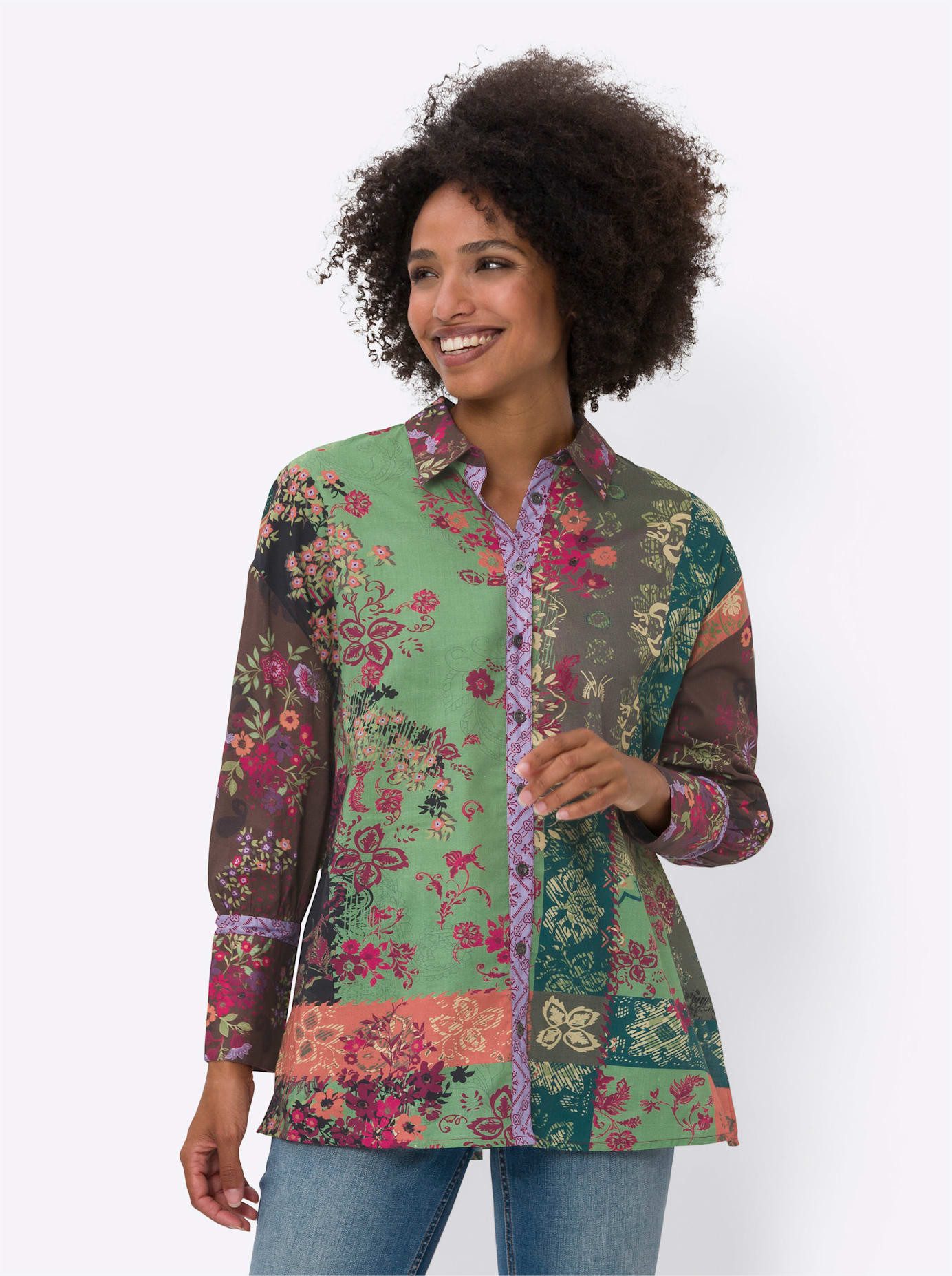 heine Gedessineerde blouse