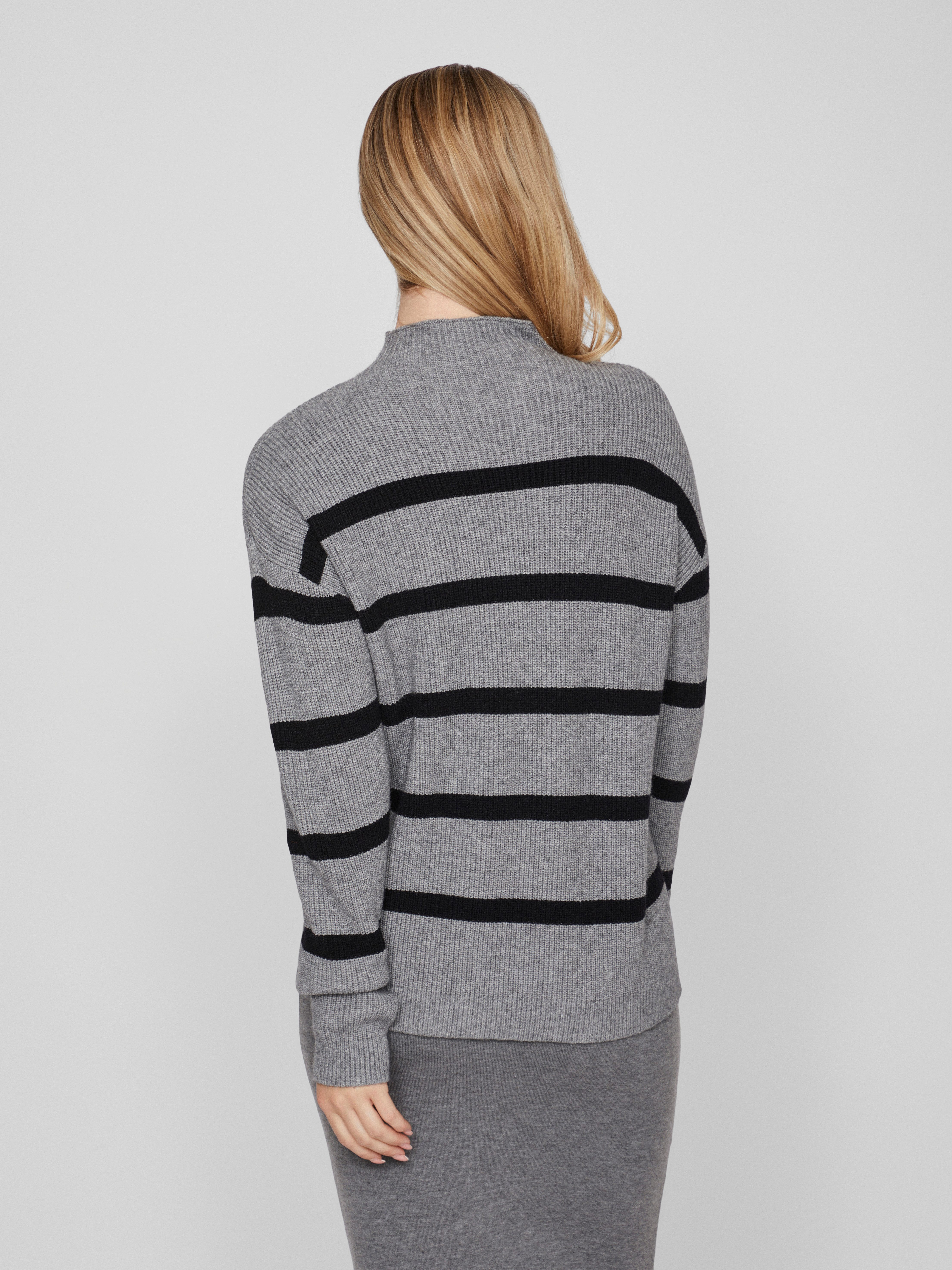 Vila Trui met staande kraag VIRIL MOCKNECK L/S KNIT RIB TOP 2- NOOS