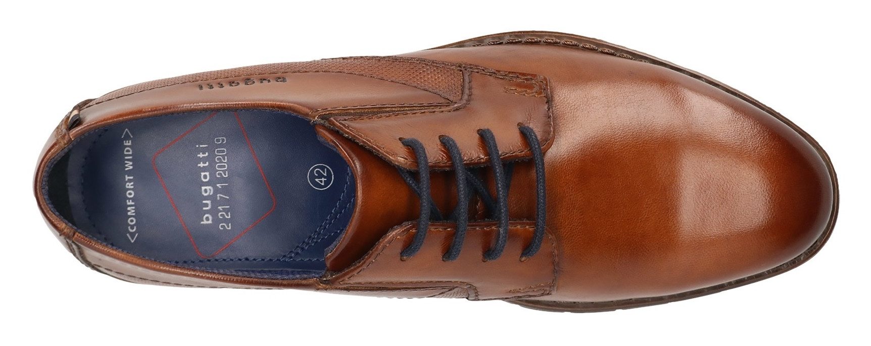 Bugatti Veterschoenen , avondschuh, businessschoen met kleine stretchinzetten, breedte g