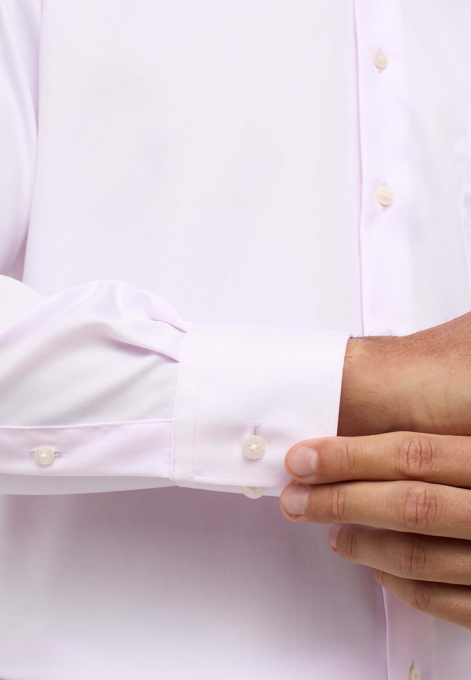 Eterna Overhemd met lange mouwen Comfort fit NON IRON (strijkvrij)