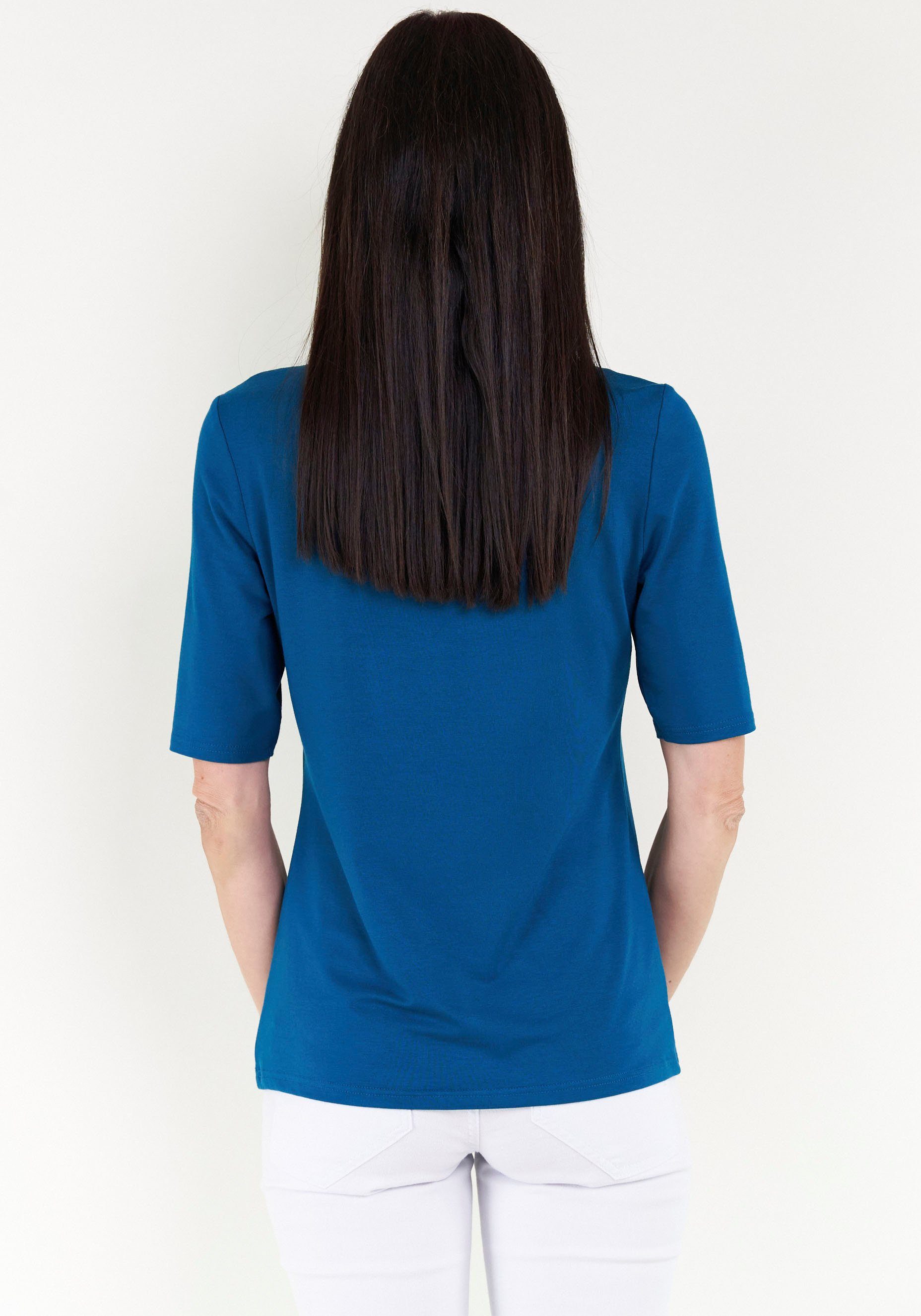 Seidel Moden T-shirt met ronde hals, made in germany