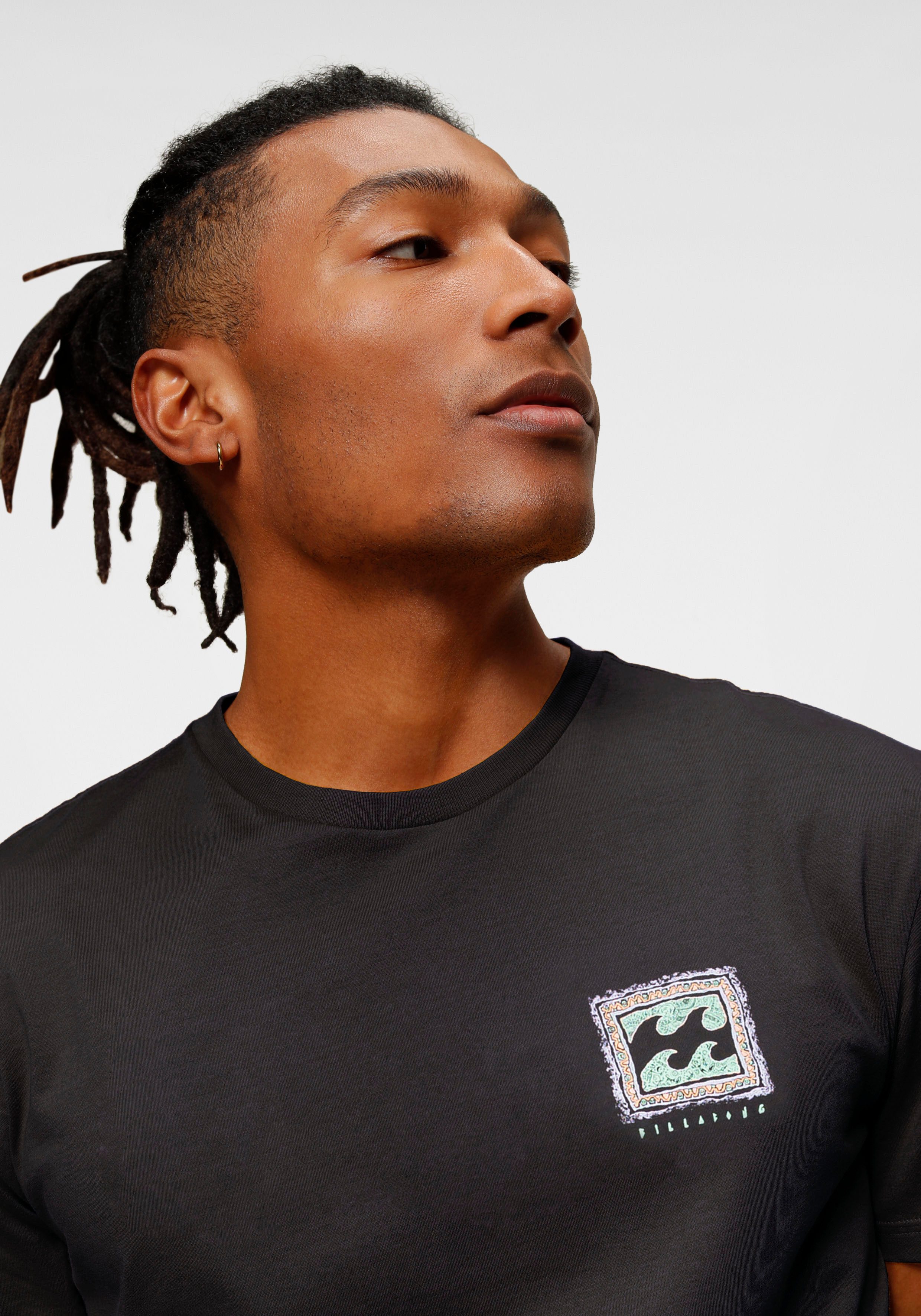 Billabong T-shirt TRIBE WAVE met grote rugprint (set, 2-delig)