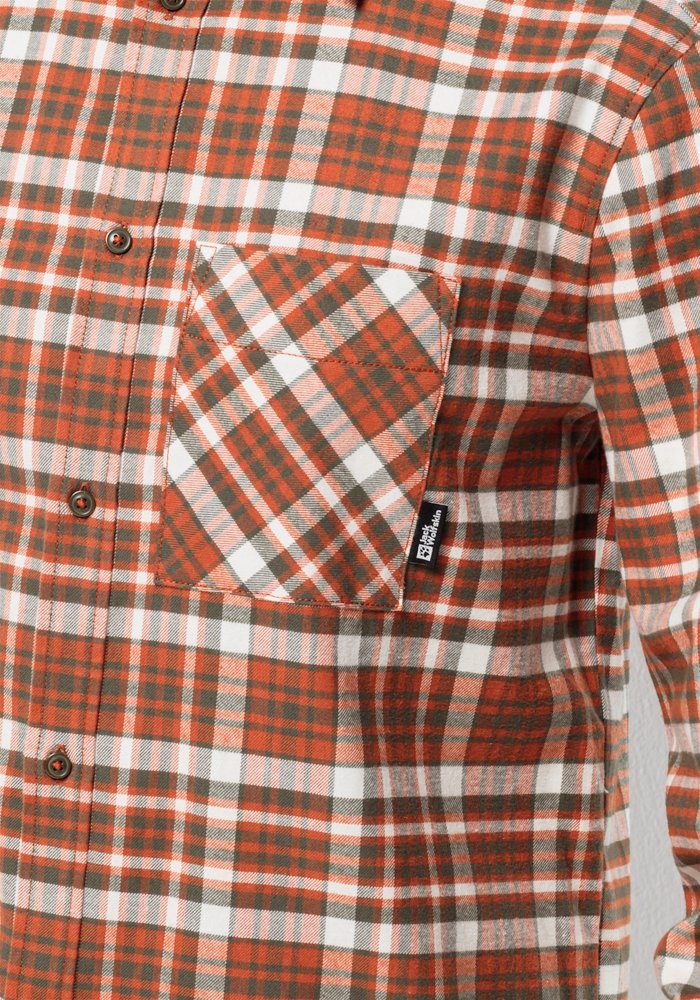 Jack Wolfskin Flanellen overhemd BERGWEG SHIRT M