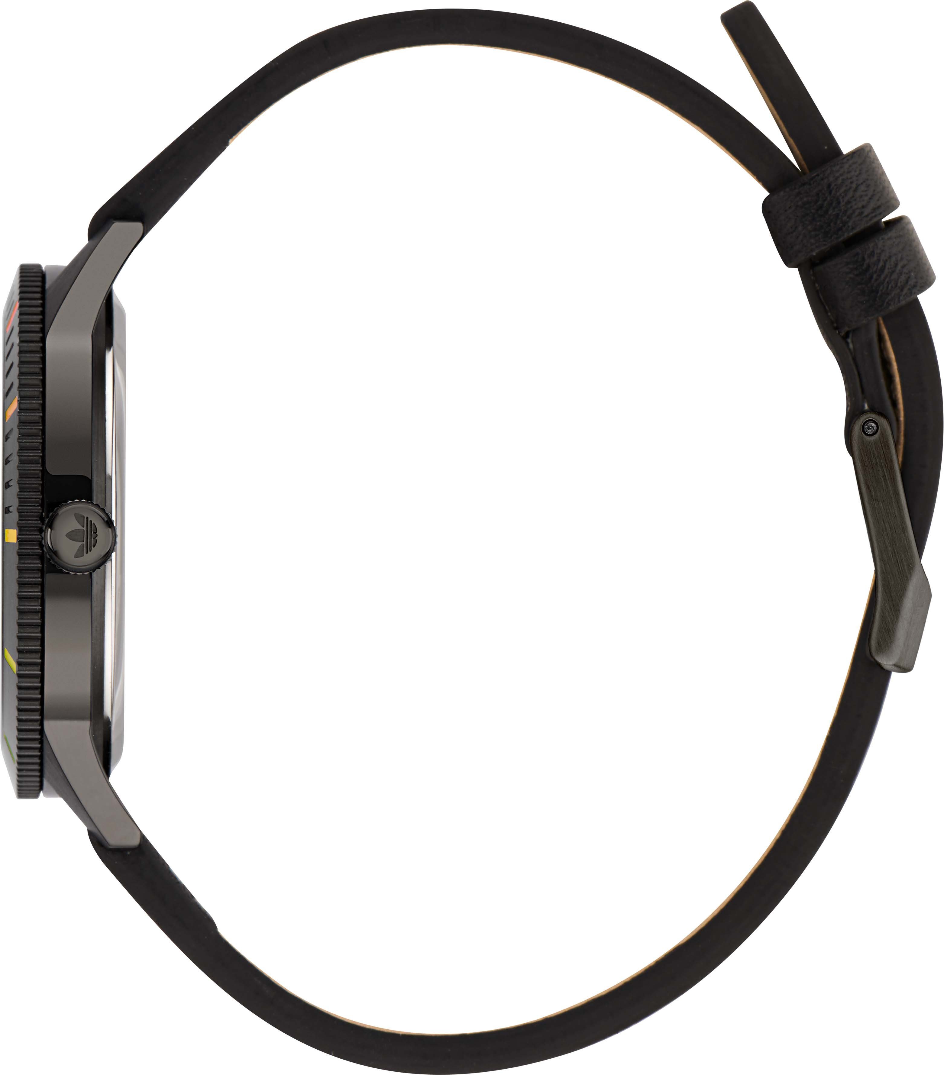 adidas Originals Kwartshorloge EDITION FREE ICON SMALL Polshorloge, dameshorloge, analoog, leren armband