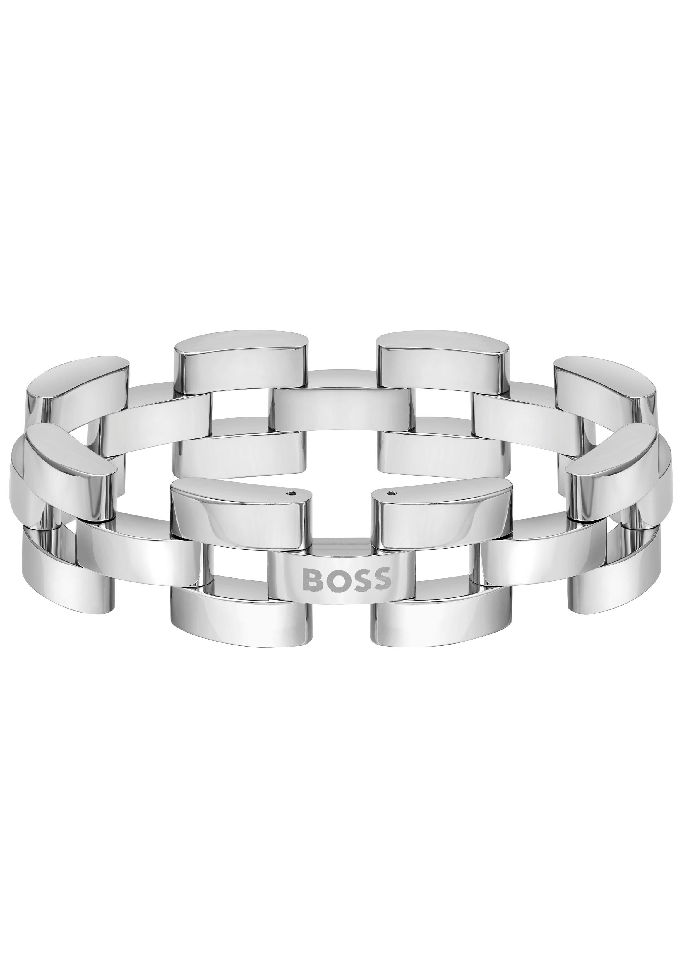 NU 20% KORTING: Boss Edelstalen armband