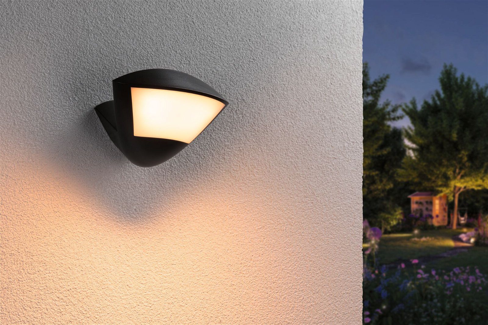 Paulmann Led-wandlamp voor buiten Skyla IP44 226x164mm 10W 840lm 230V Antraciet Aluminium (1 stuk)