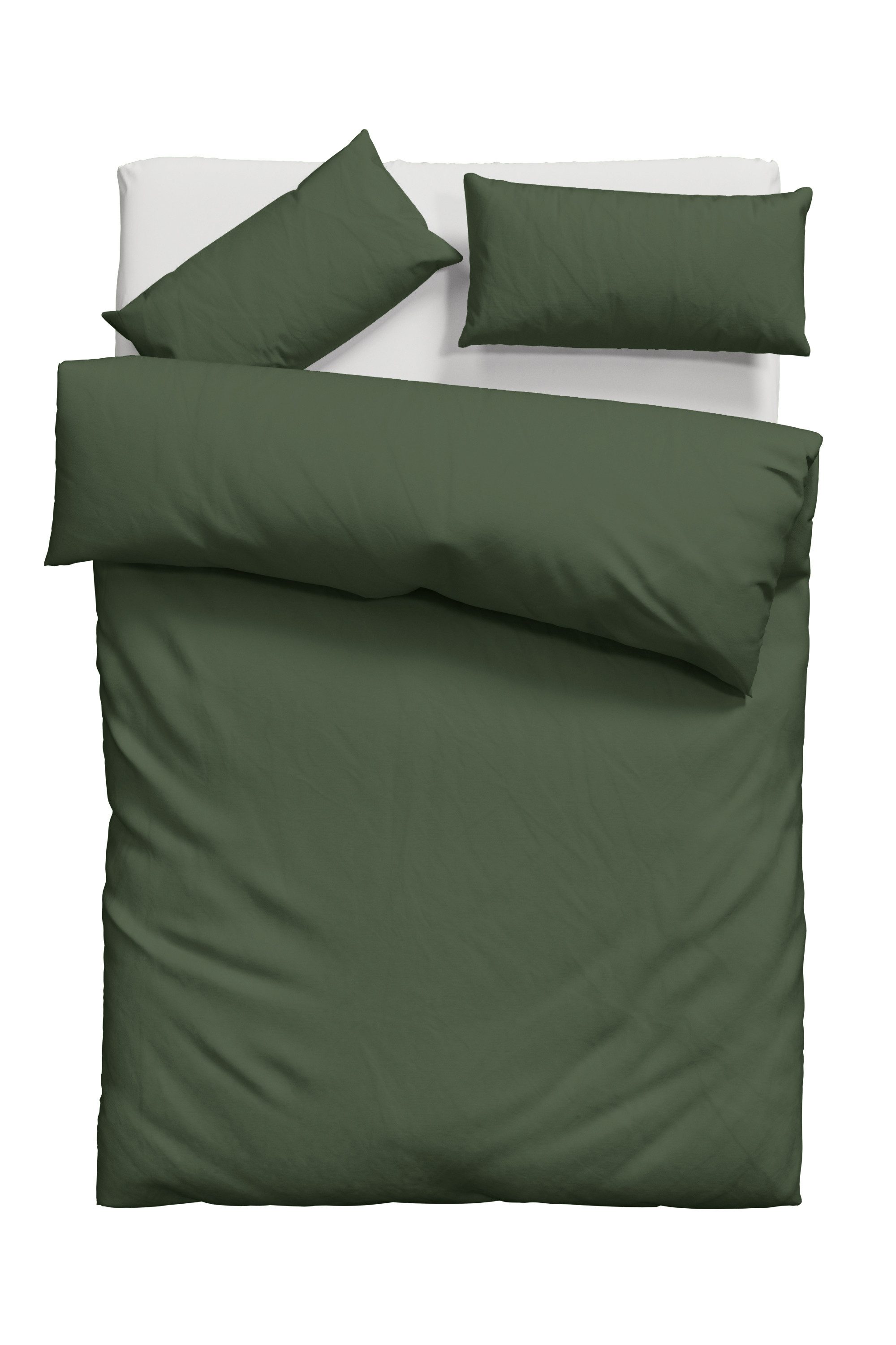 my home Overtrekset Desner Premium kwaliteit, 100 % polyester, zeer zacht, uni, vanaf 135x200 cm