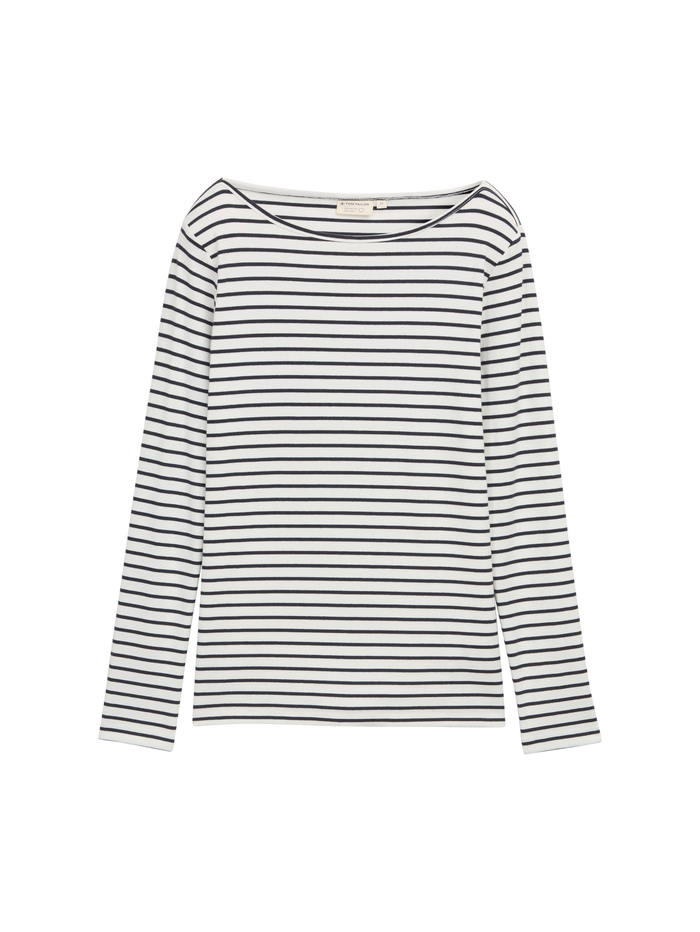 Tom Tailor Shirt met lange mouwen met streepmotief