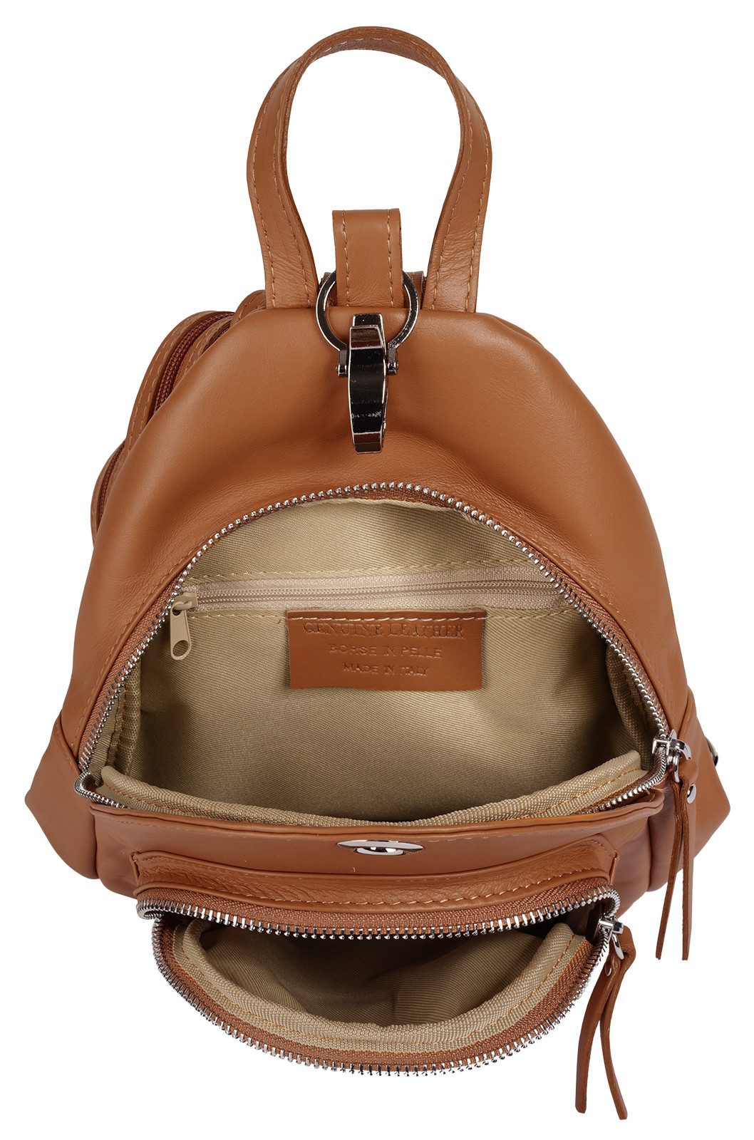 Samantha Look Rugzak echt leer, made in italy
