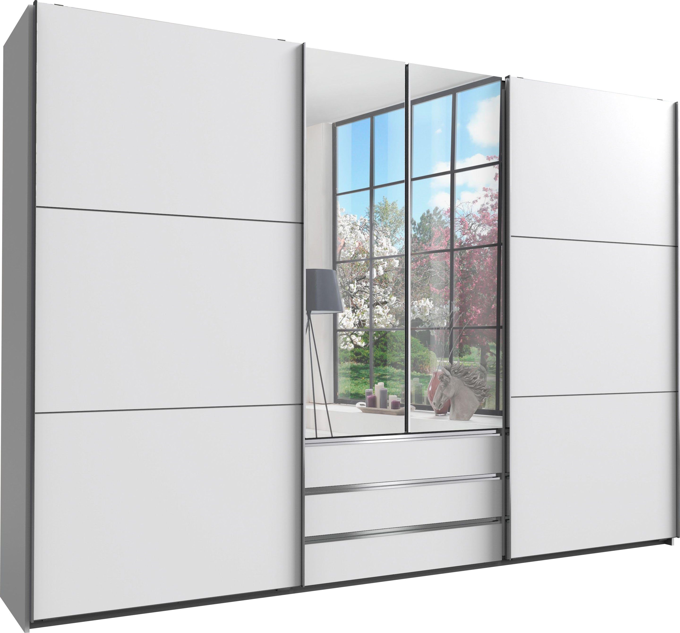 Wimex Schuifdeurkast Magic by fresh to go zweefdeurkasten maat 300 cm x 216 cm x 65 cm wit