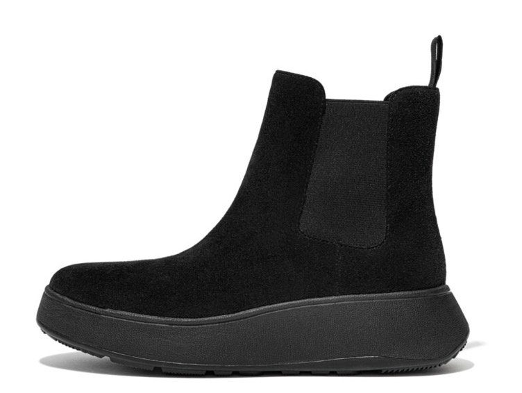 Fitflop Chelsea-boots F-MODE Plateaustiefels, chunky boots met plateausool, aanhaaklus