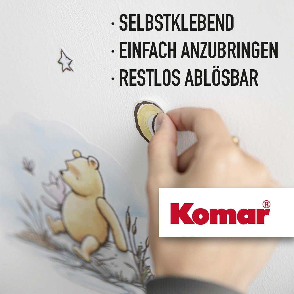 Komar Wandfolie Aristocats Kittens - afm. 50 x 70 cm zelfklevend, wandstickers, kinderkamer (7-delig)