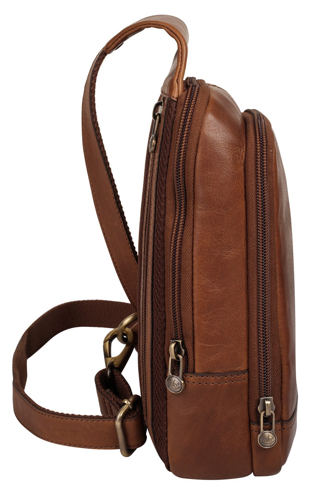 Piké Schoudertas echt leder
