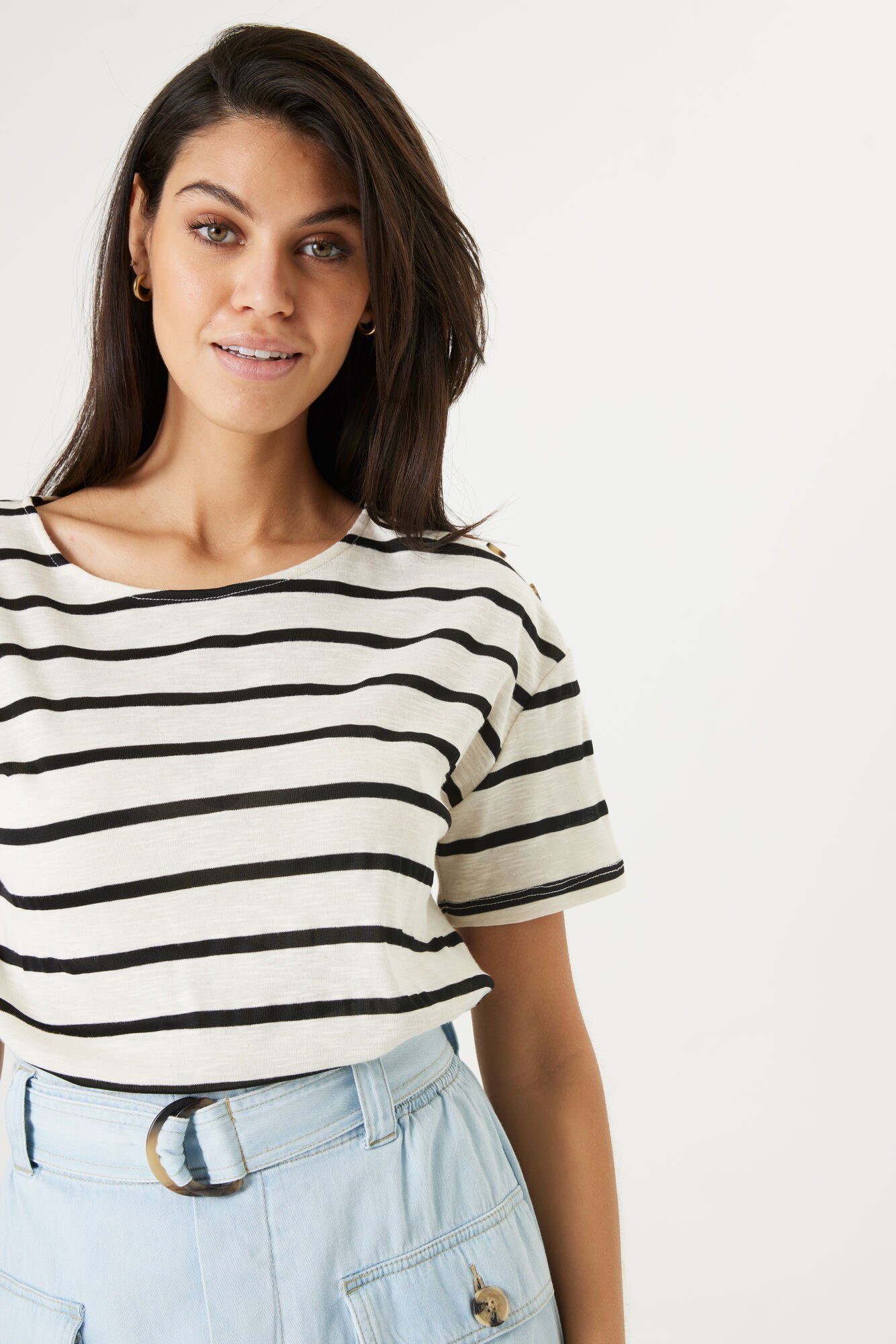 Garcia Shirt met ronde hals