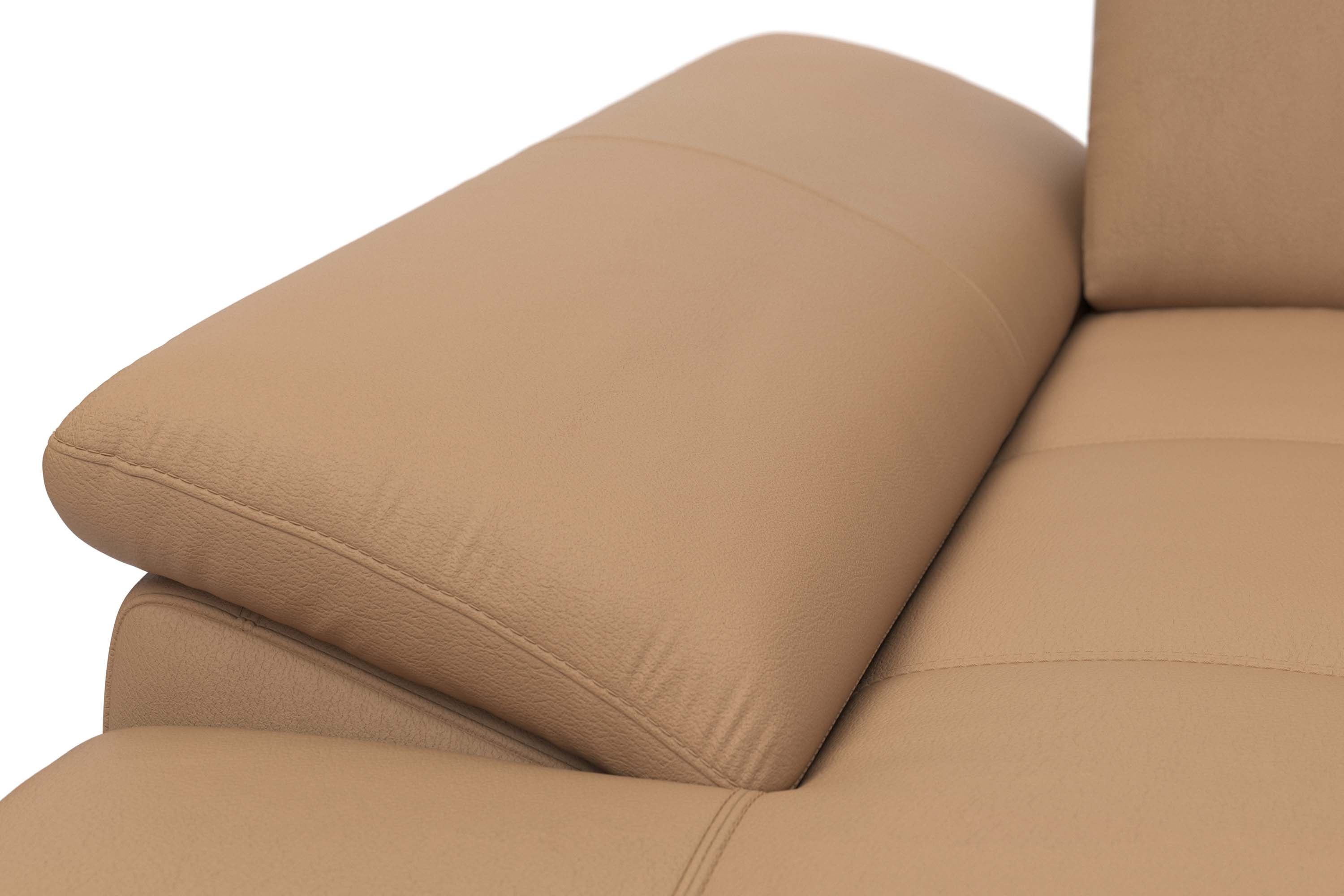 Places of Style Zithoek Costello U-Form, B: 363 cm mit Sitztiefen-, Armteilverstellung & 3 nierkussens, optionele bedfunctie en bedlade