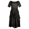 lady kanten jurk jurk zwart