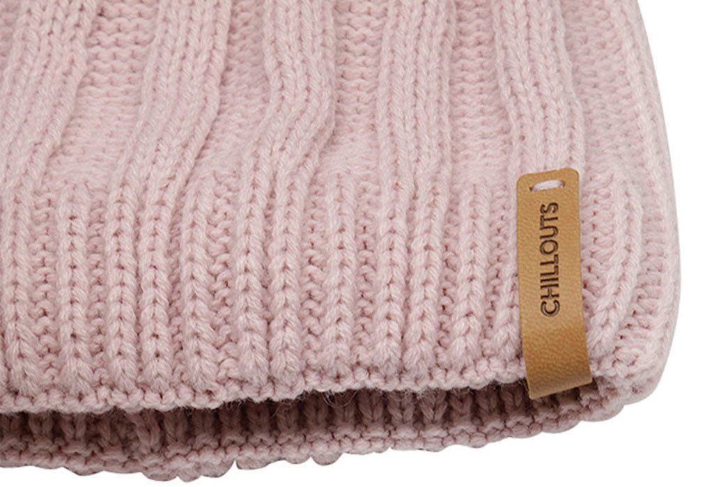 chillouts Pomponmuts Lorena Hat met afneembare faux-fur pompon