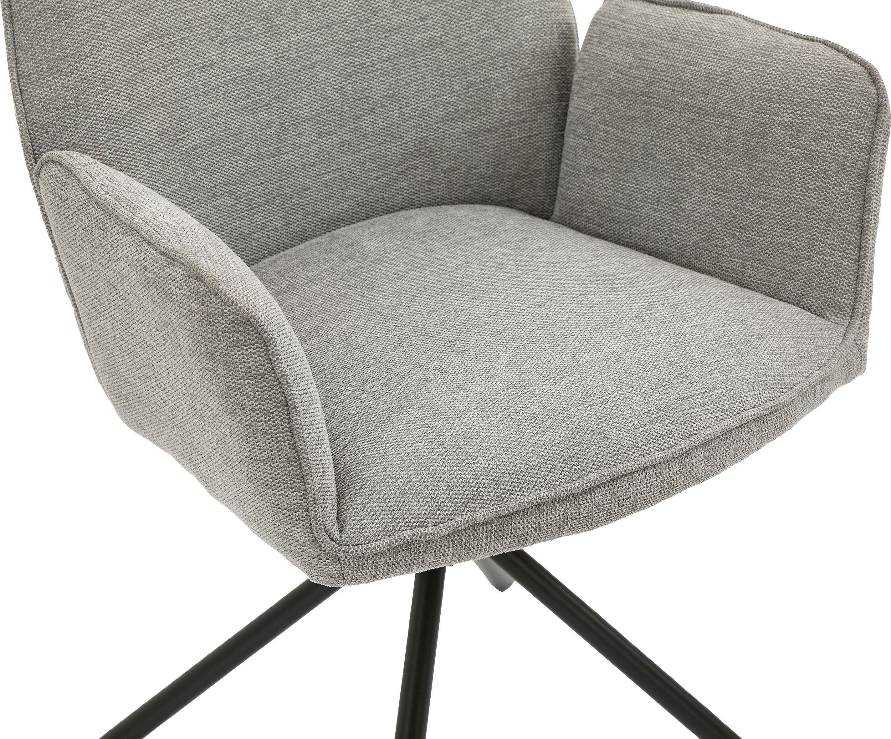 byLIVING Eetkamerstoel Blair set van 2, 360° draaibaar, gezellige fauteuil, verschillende stoffen (set, 2 stuks)