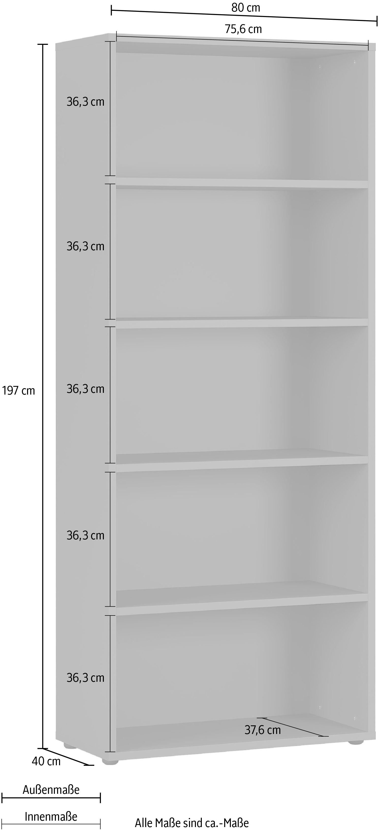 GERMANIA Ordnerrek GW-Agenda archiefkast met verstelbare planken, breedte 45 of 80 cm, made in germany