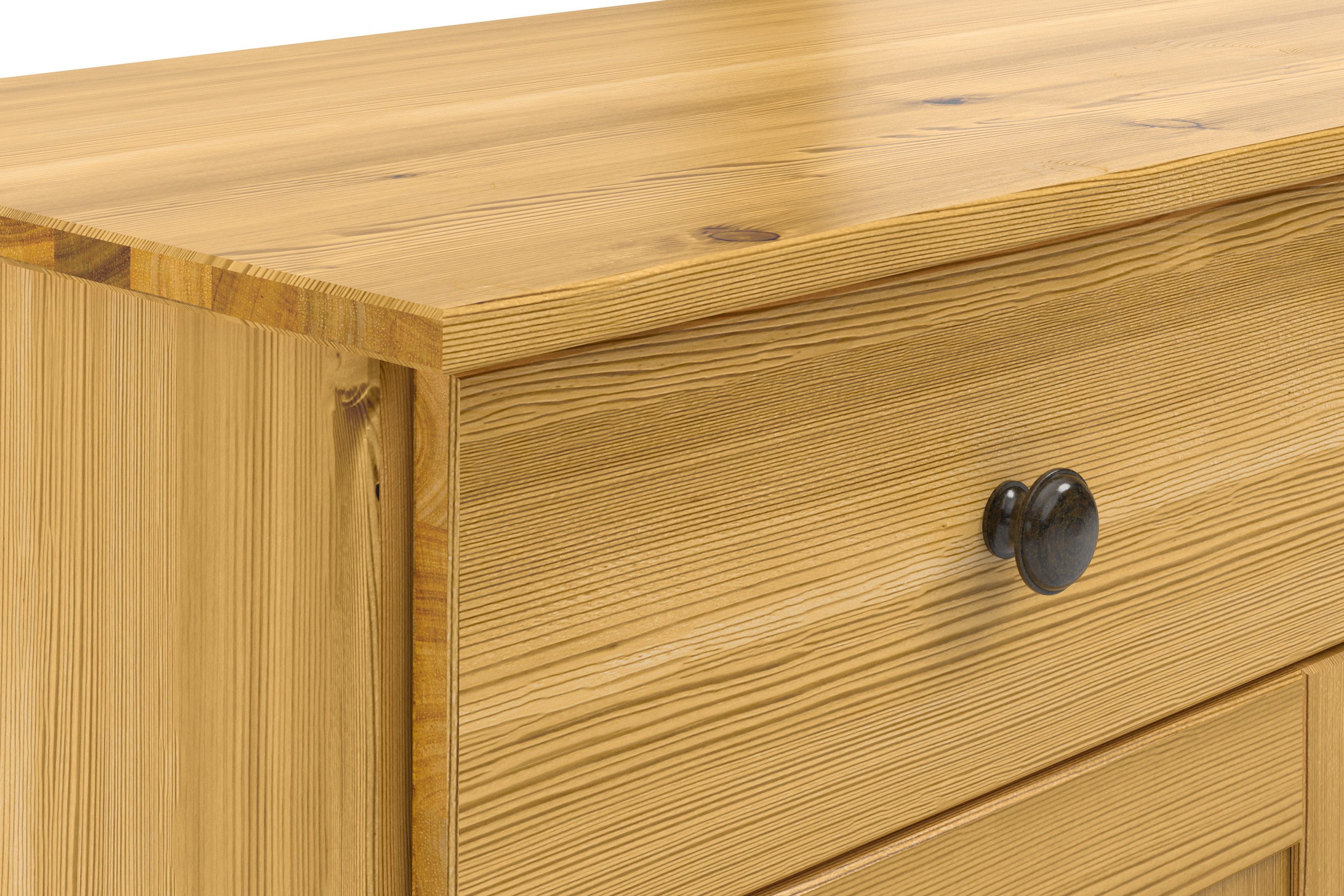 Home affaire Sidetable Alby2 Met 2 deuren, 2 lades en metalen grepen, breedte 85 cm