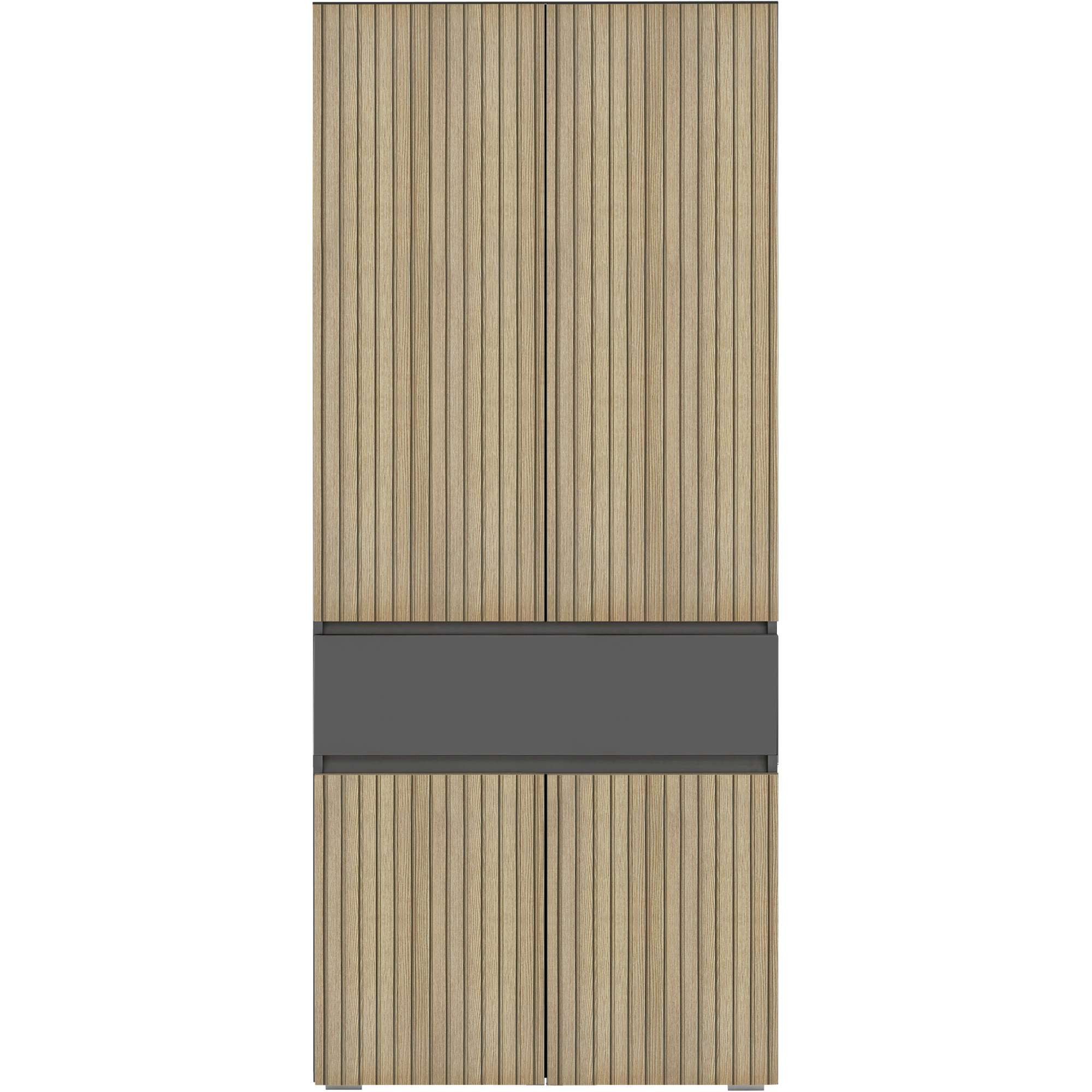 Home affaire Hoge kast Wisla met 4 deuren & 1 lade, breedte 76 cm, hoogte 180 cm