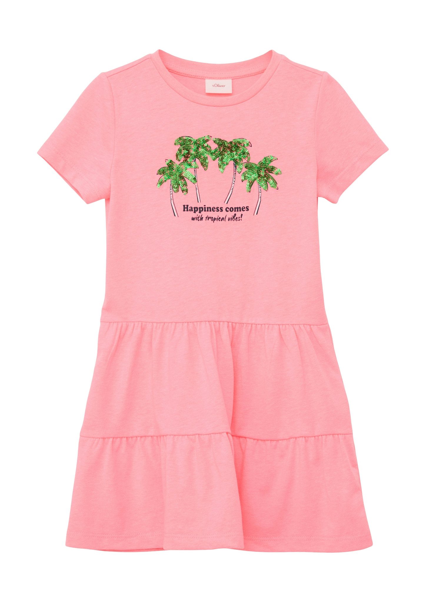 S.Oliver RED LABEL Junior Zomerjurk met paillettenapplicatie