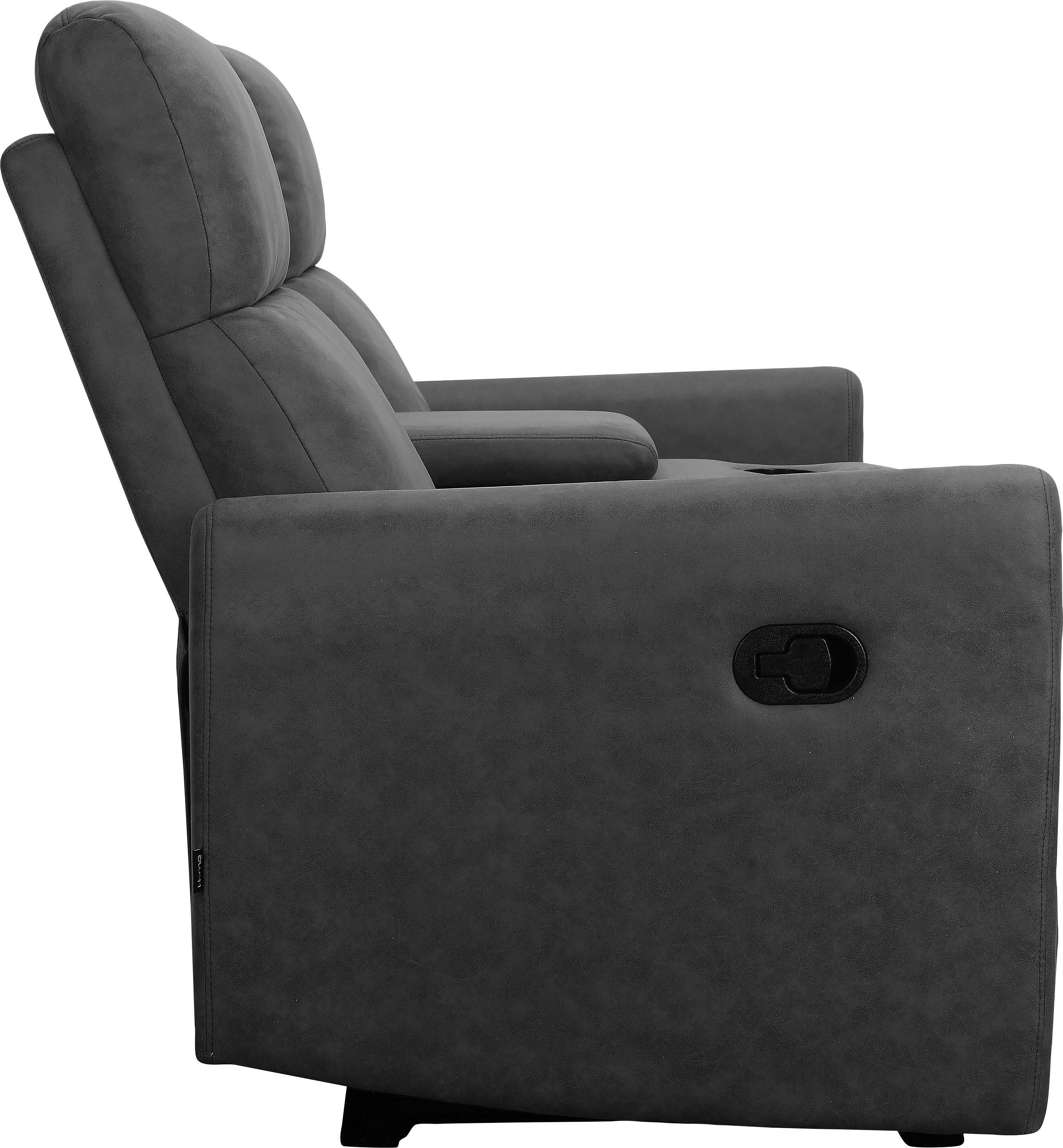 Home affaire 2-zitsbank Daoulas, 2-zits bioscoopbank, TV-fauteuil, multimedia bank