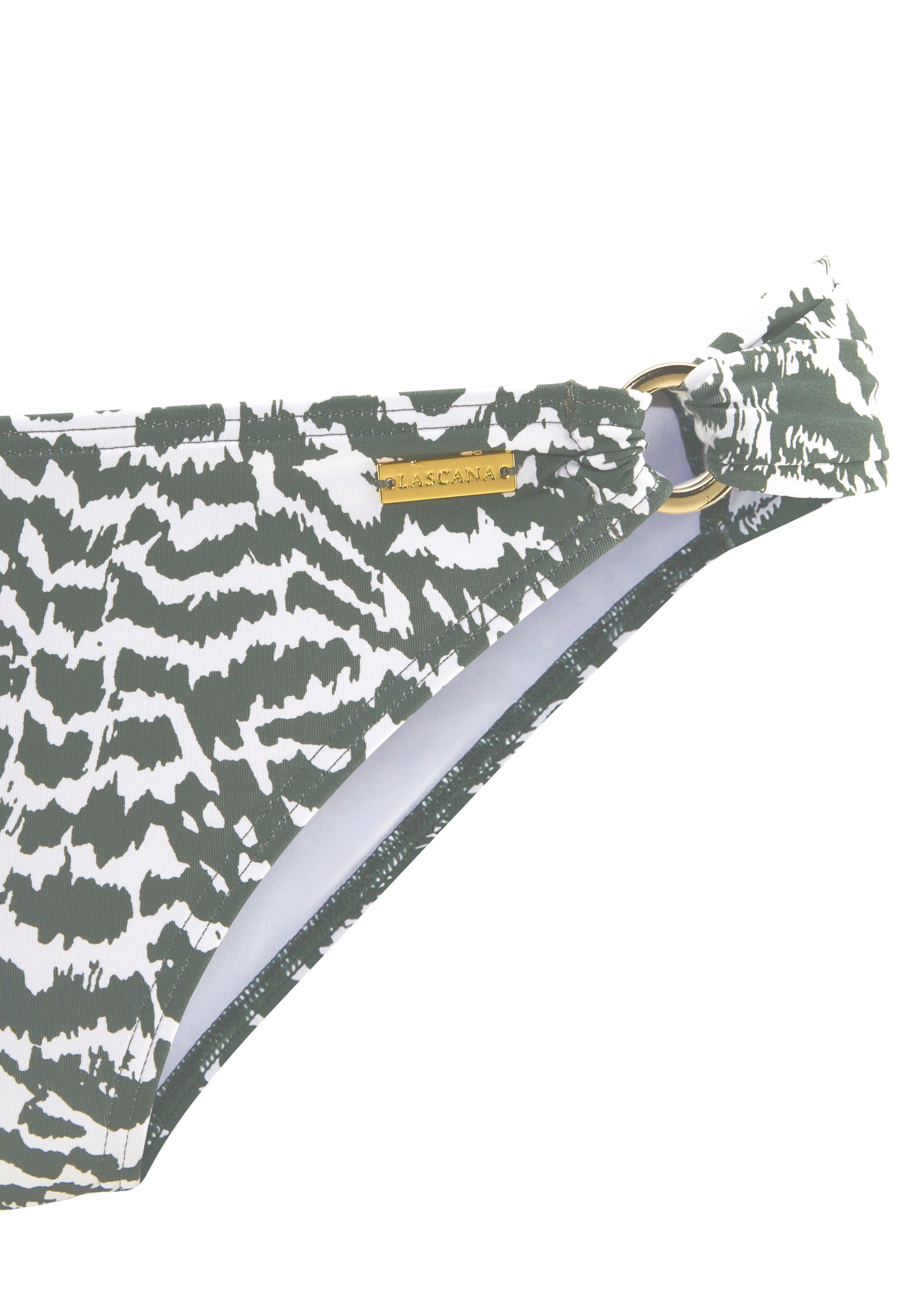 Lascana Bikinibroekje Sansa met goudkleurige sierringen