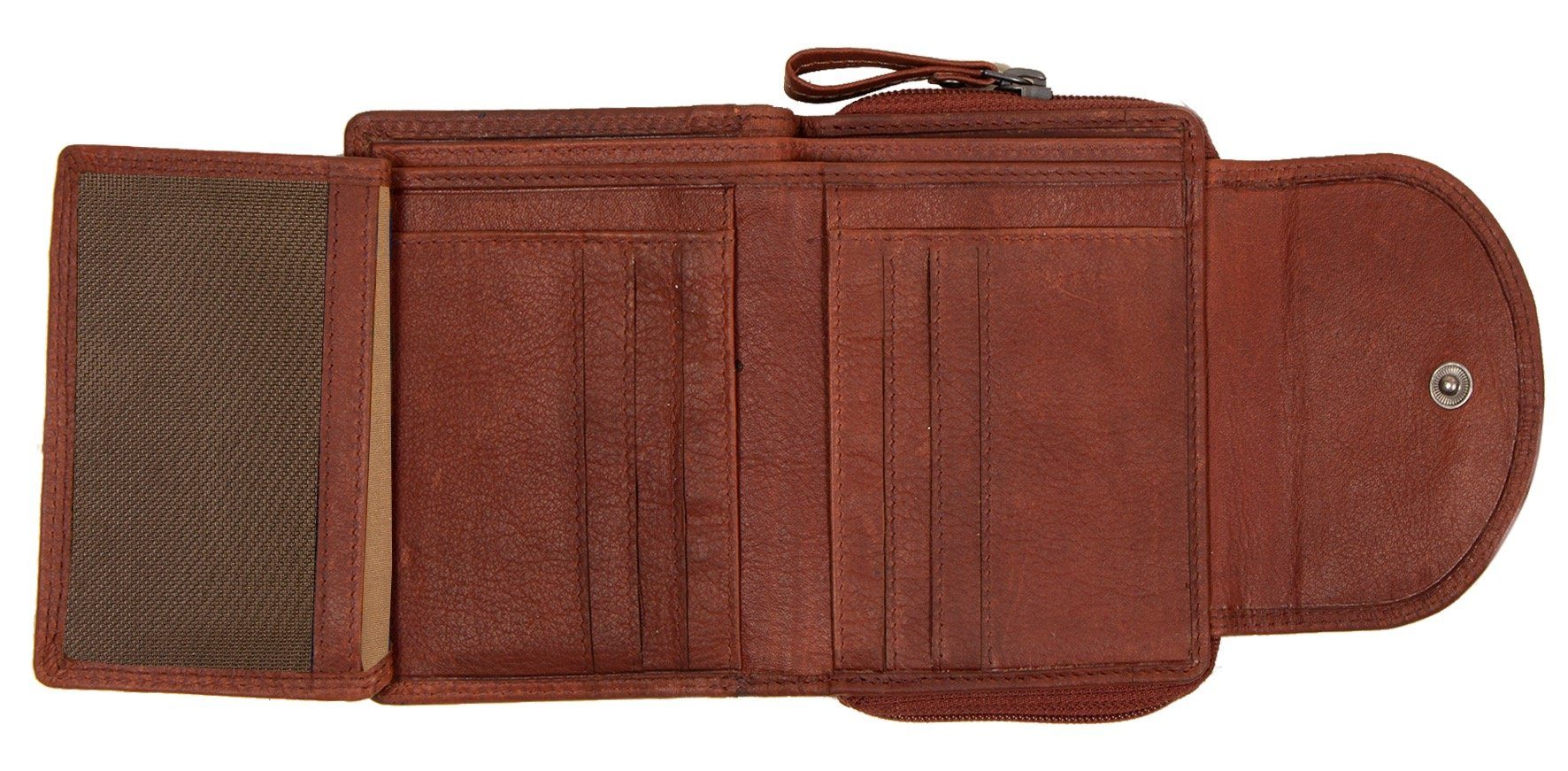 MUSTANG Portemonnee Udine leather wallet top opening