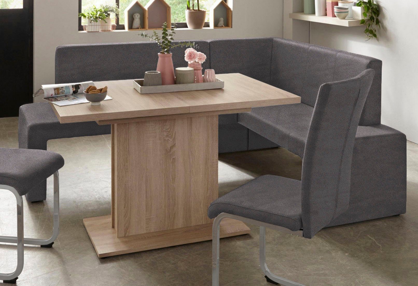 Home affaire Vrijdragende stoel Alex Stoel belastbaar tot 120 kg, frame in chroom-look (set, 2 stuks)