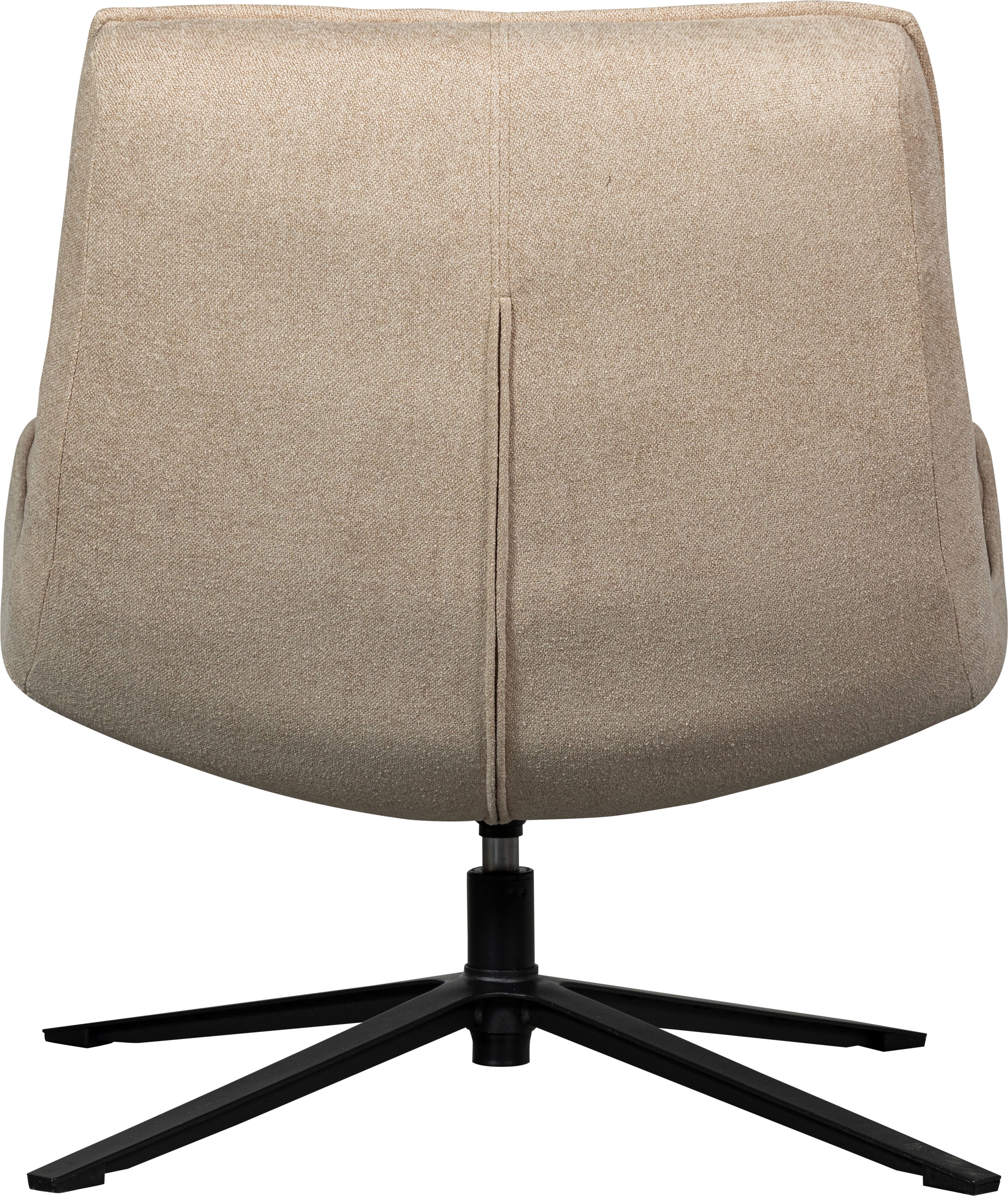 WOOOD Draaibare fauteuil Maudi Metalen frame, gepolsterd met geweven stof, H 84 cm x B 74 cm