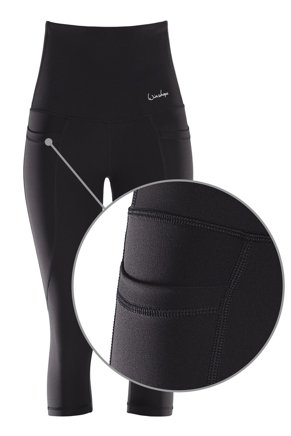 Winshape Legging ¾-Functional Comfort HWL215C Highwaist met praktische zakken