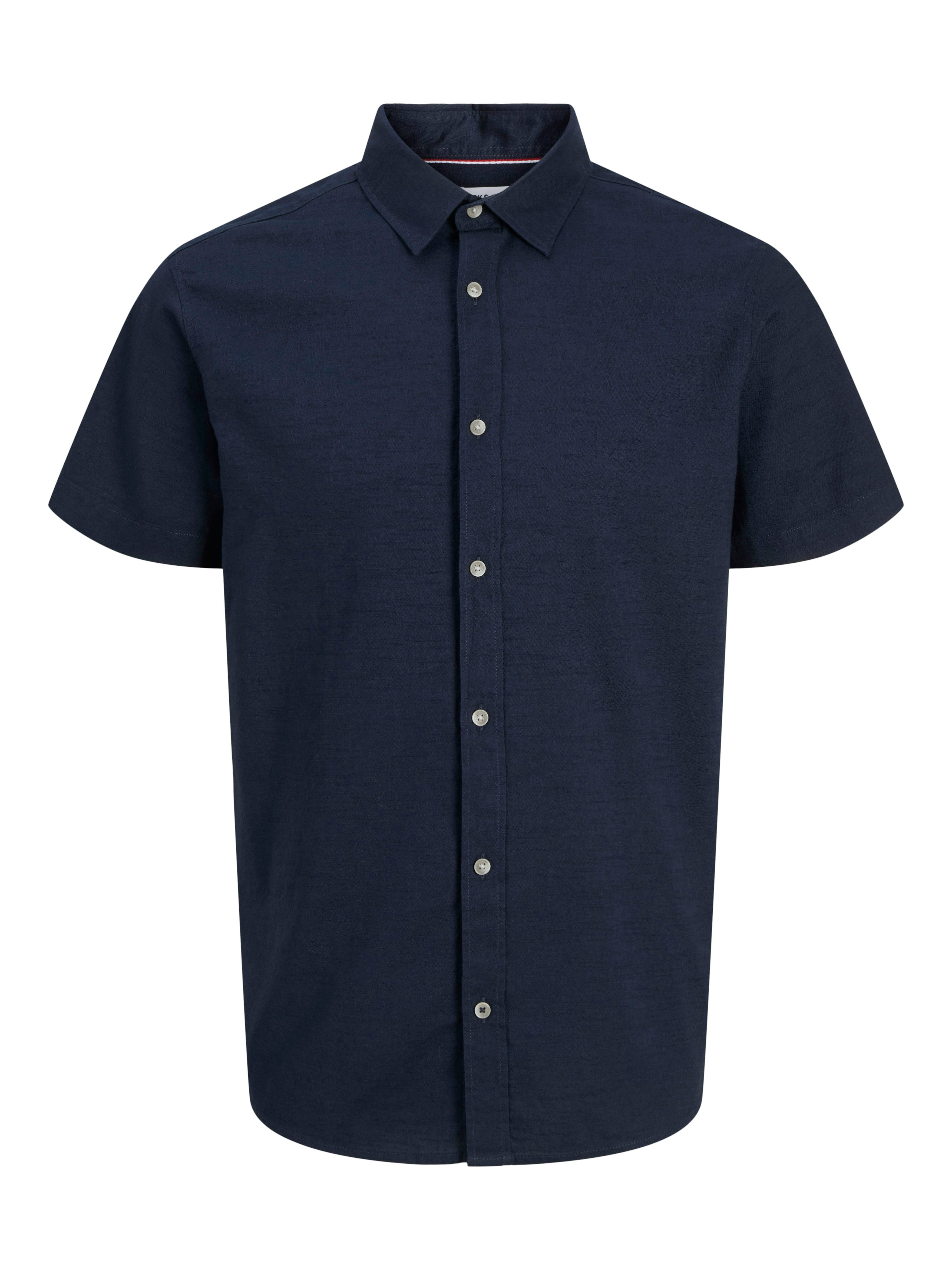 Jack & Jones Overhemd met korte mouwen JJPIERRE SLUB SHIRT SS