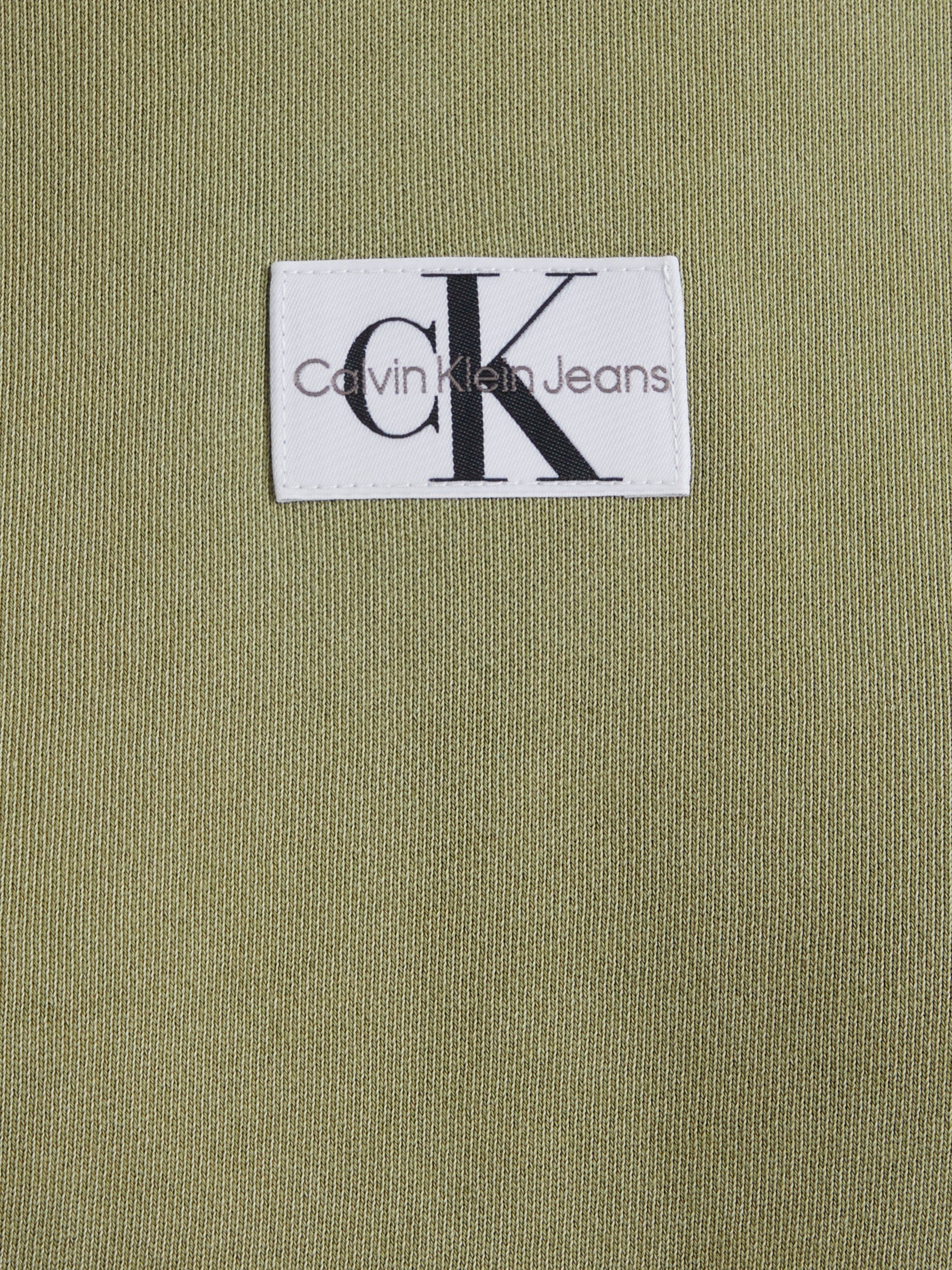 Calvin Klein Hoodie WASHED WOVEN LABEL HOODIE