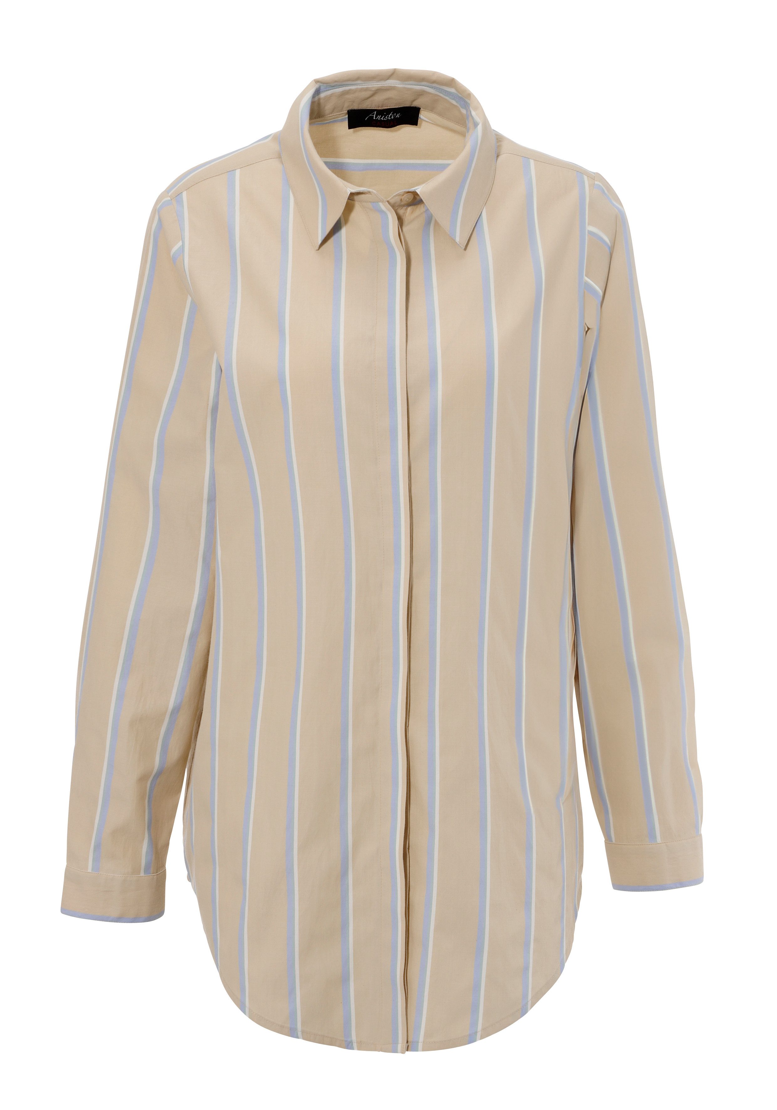 Aniston CASUAL Overhemdblouse in pastel gestreept dessin - nieuwe collectie