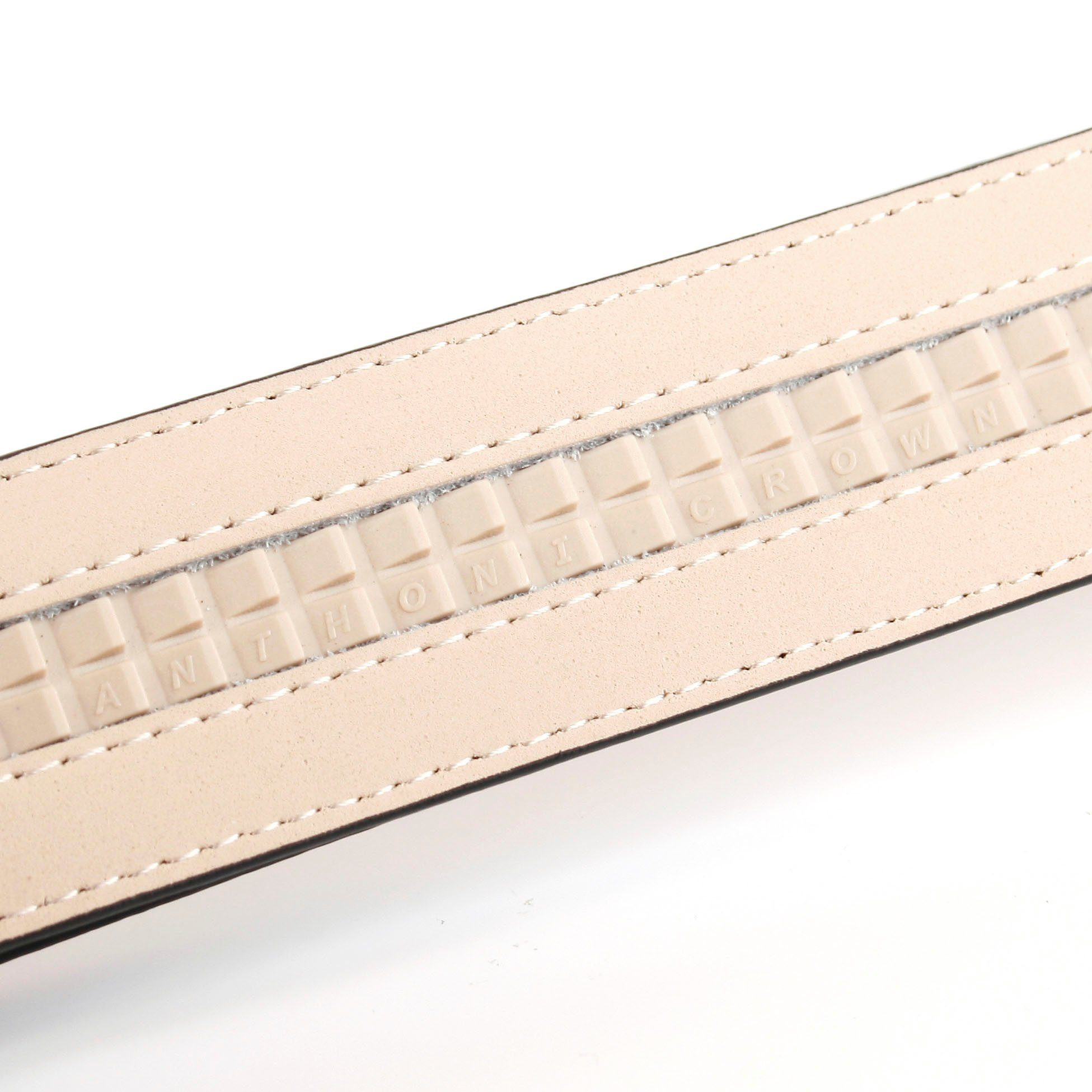 Anthoni Crown Leren riem Leren riem met automatische gesp in trendy cognackleur