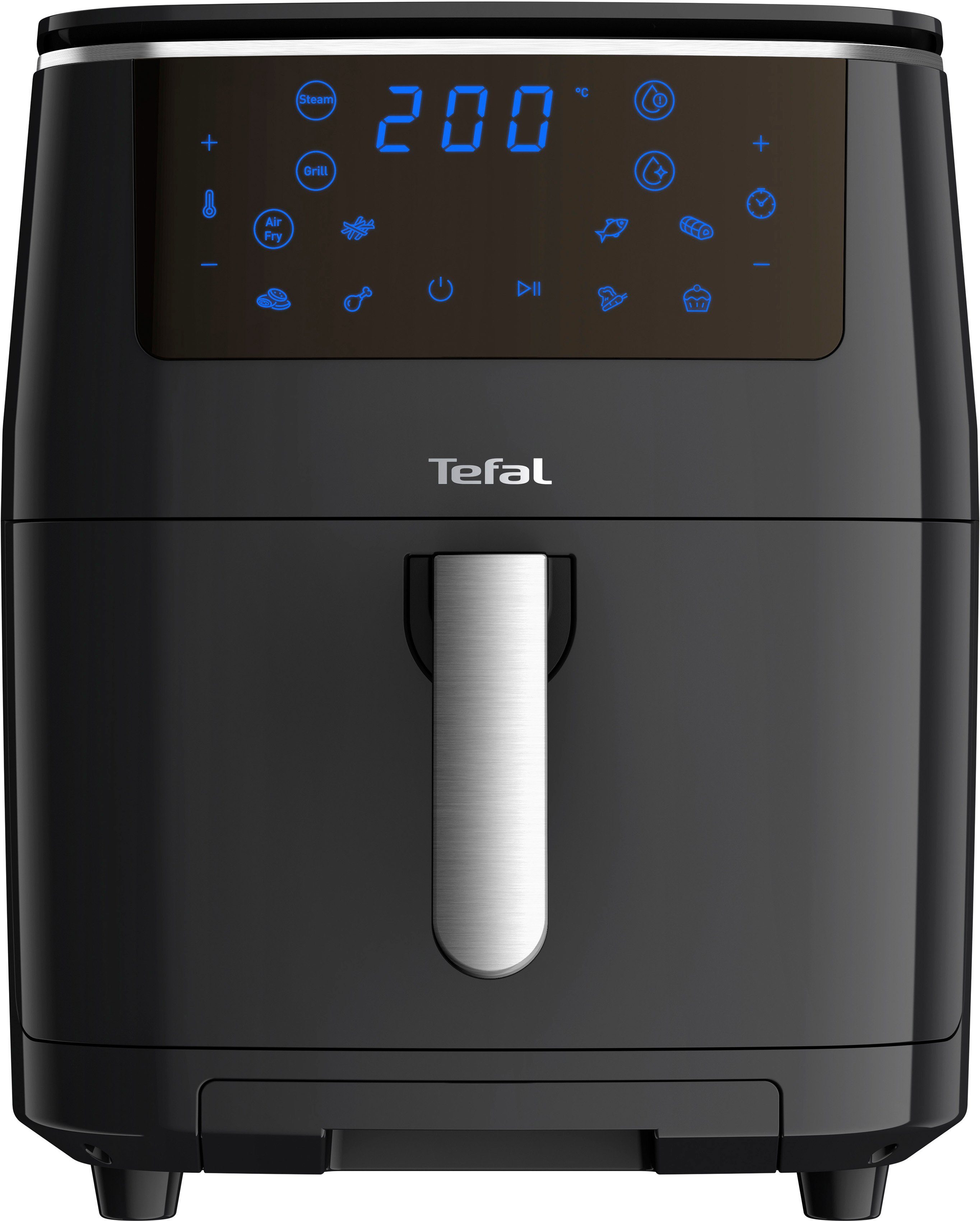 Tefal Airfryer Easy Fry Grill & Steam Grill + stoomkoker, 7 automatische programma's, 6,5 liter, timer, FW2018