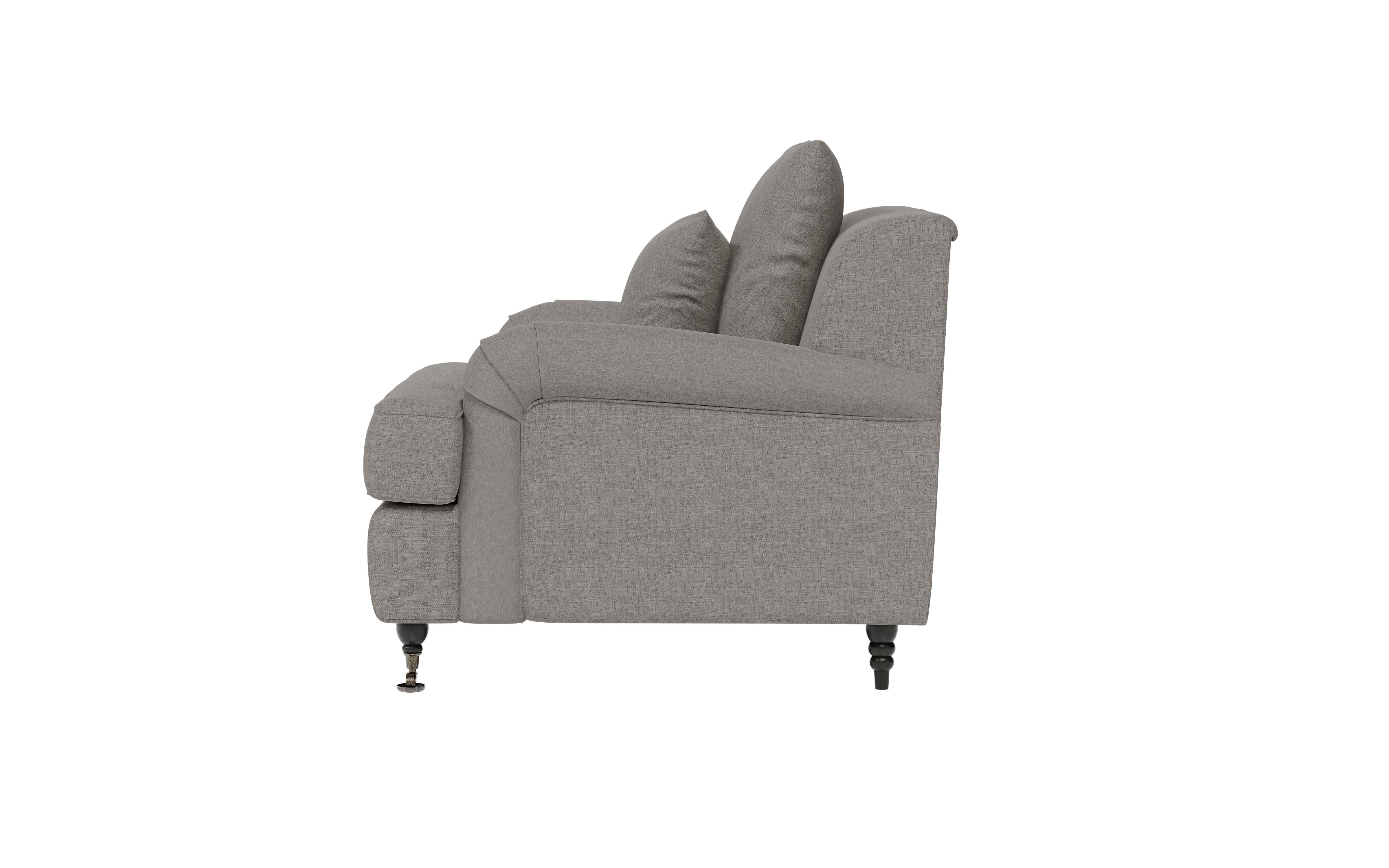 Guido Maria Kretschmer Home&Living Fauteuil NORIN twee soorten poten: voor - wieltjes, aan de achterkant - houten poten