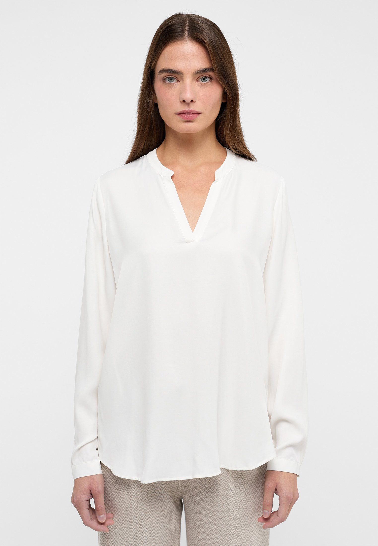 Eterna blouse zonder sluiting MODERN CLASSIC Lange mouwen