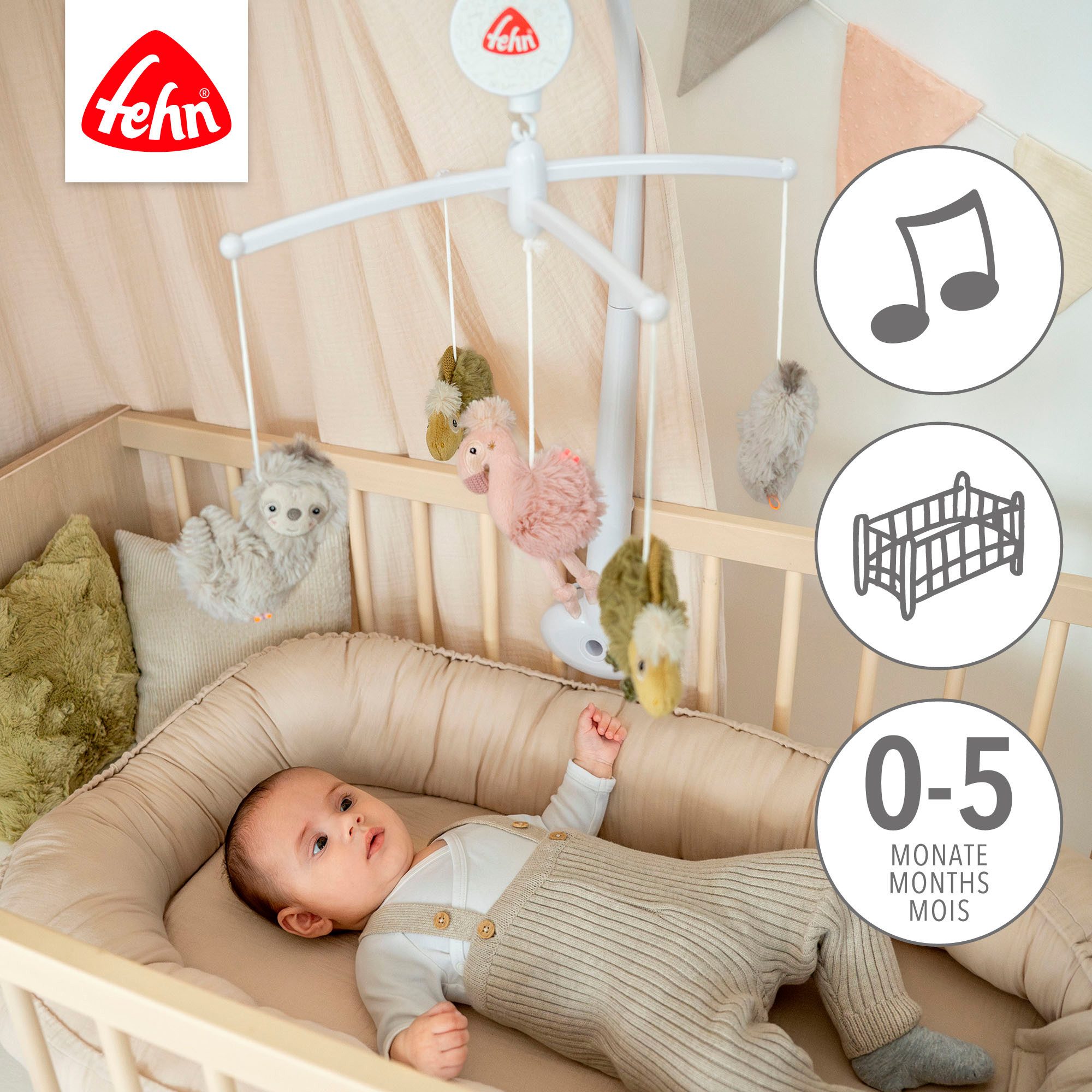 Fehn Mobiel Lazy, Crazy & Pink, Musik-Mobile