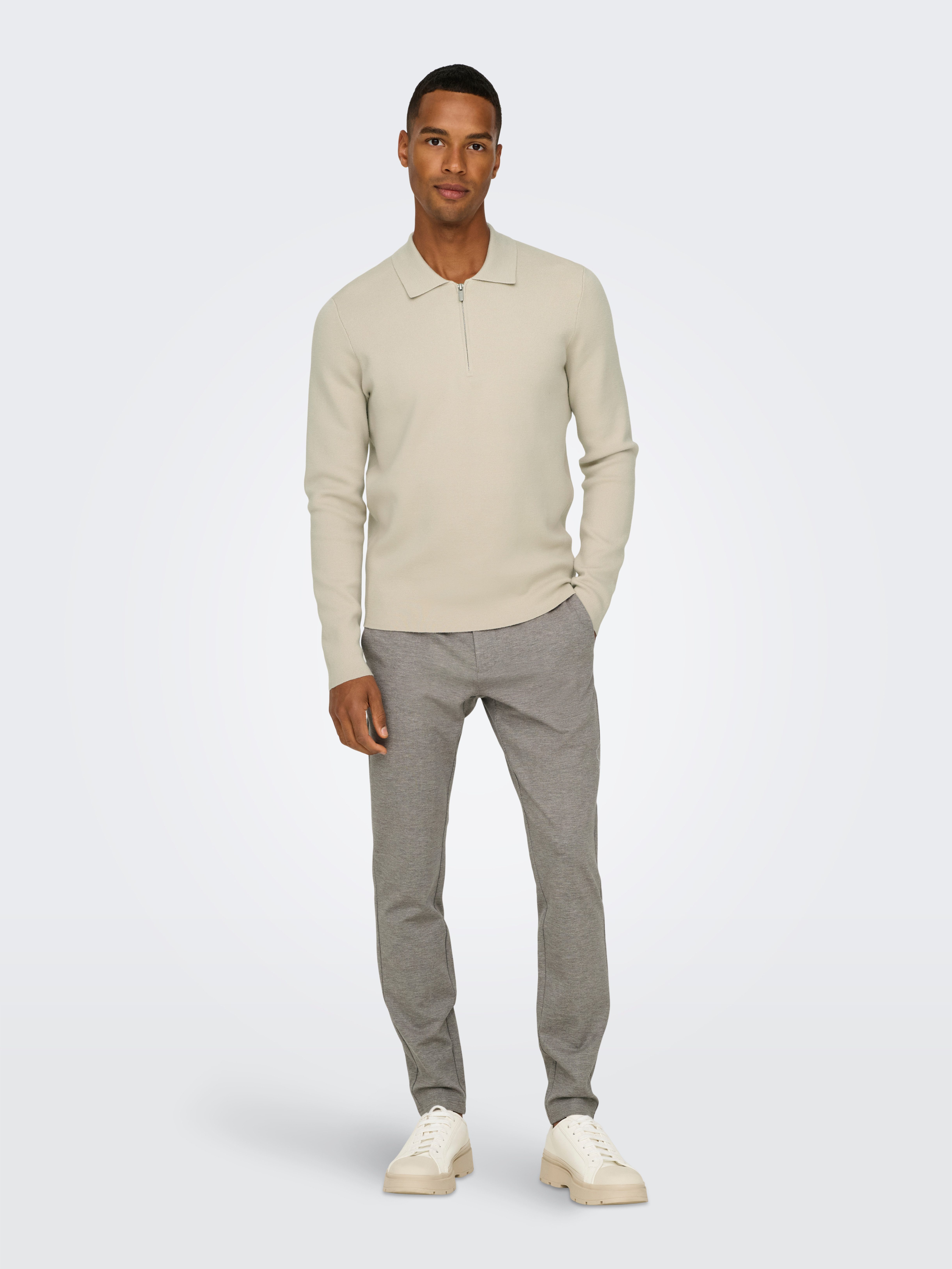 ONLY & SONS Stoffen broek ONSMARK SLIM DITSY 020934 PANT NOOS
