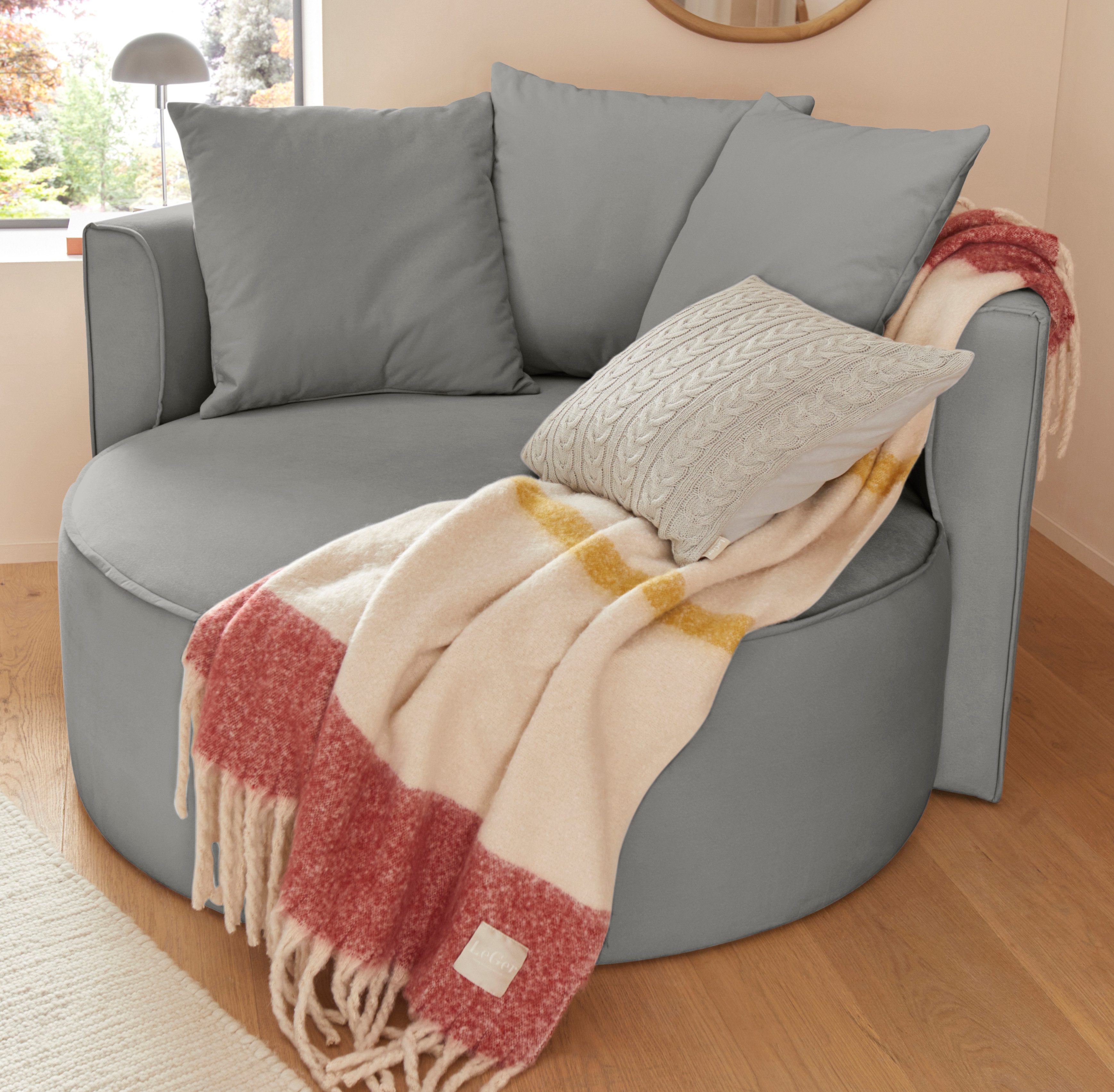 LeGer Home by Lena Gercke XXL-fauteuil Isalie, stoel in moderne kleuren, leesstoel, loveseat, grote stoel