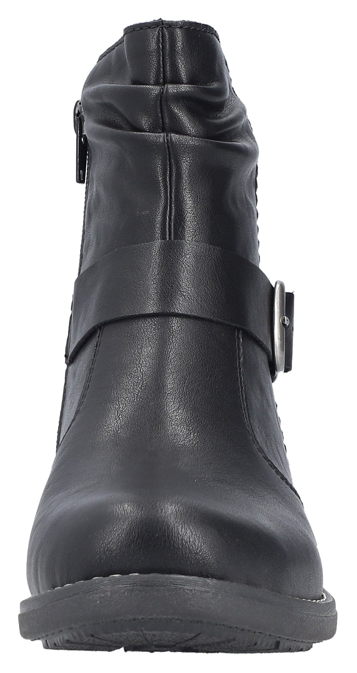 Rieker Laarsjes Boots, blokhak, met ritssluiting aan de binnenkant