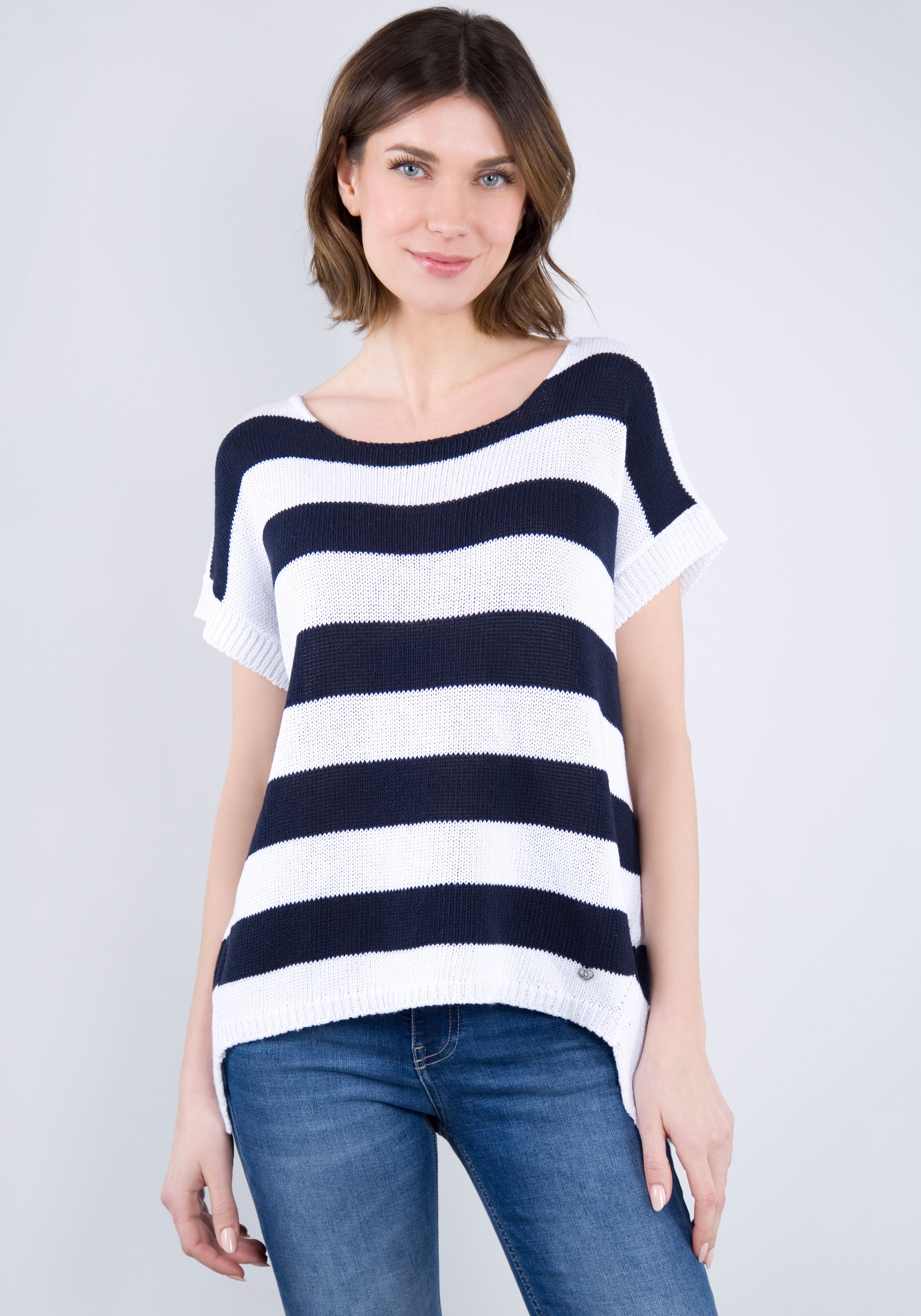 Please Jeans Trui met korte mouwen Een maat one size fits all