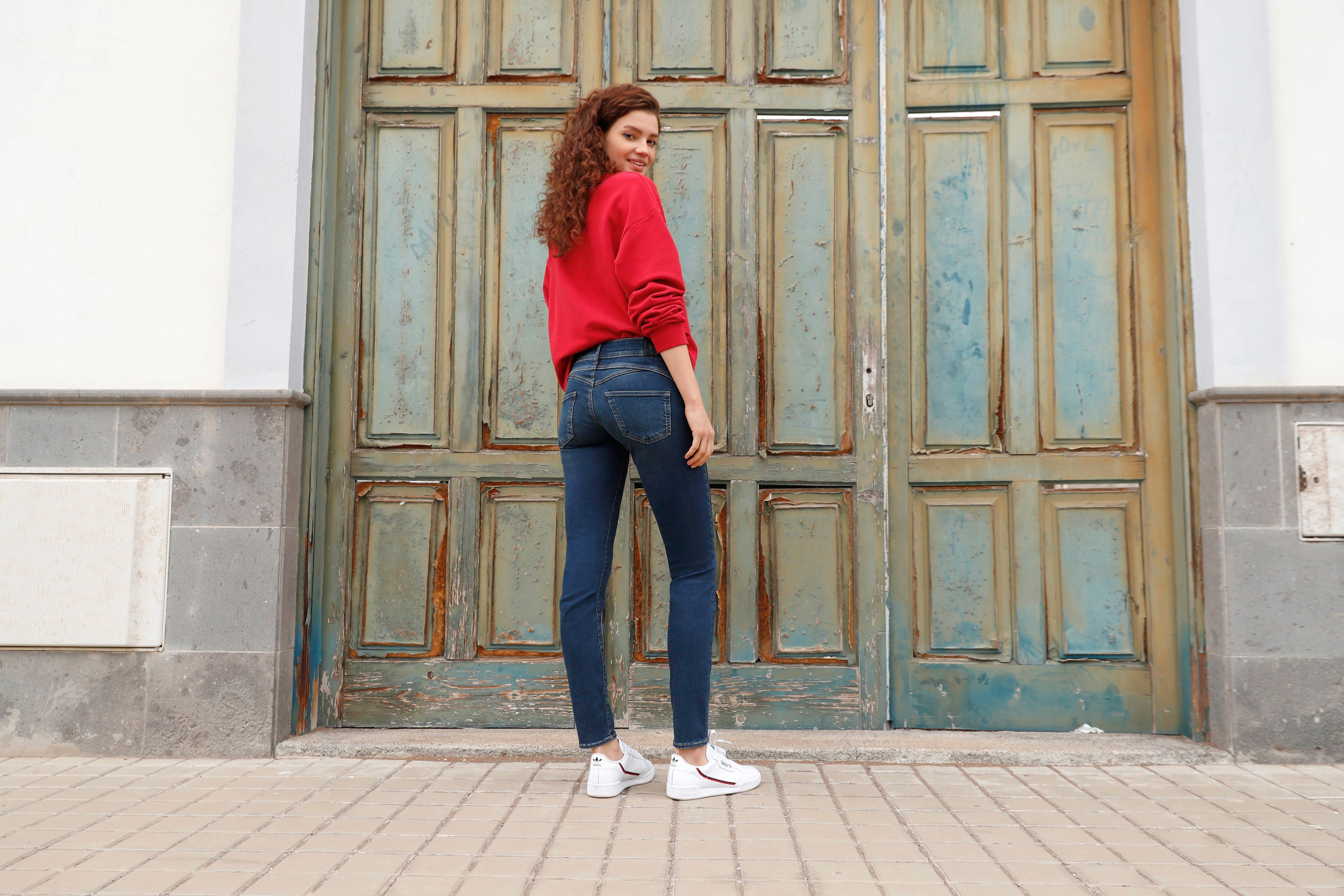 Herrlicher Sweatshirt OTINA met herrlicher logo-statement-print