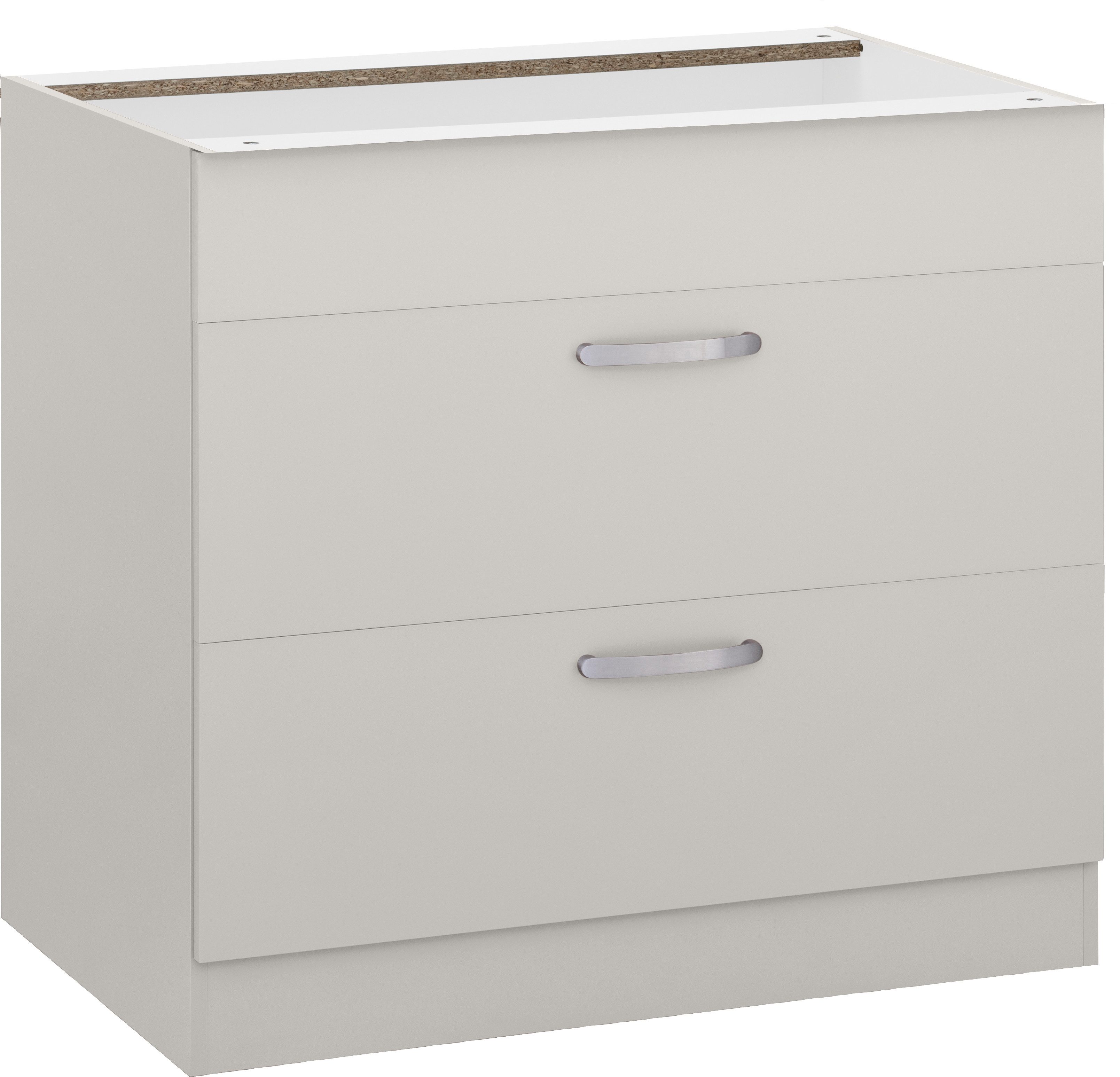 wiho Küchen Ombouwkast voor fornuis Kansas 90 cm breed, zonder werkblad ombouwkasten beige
