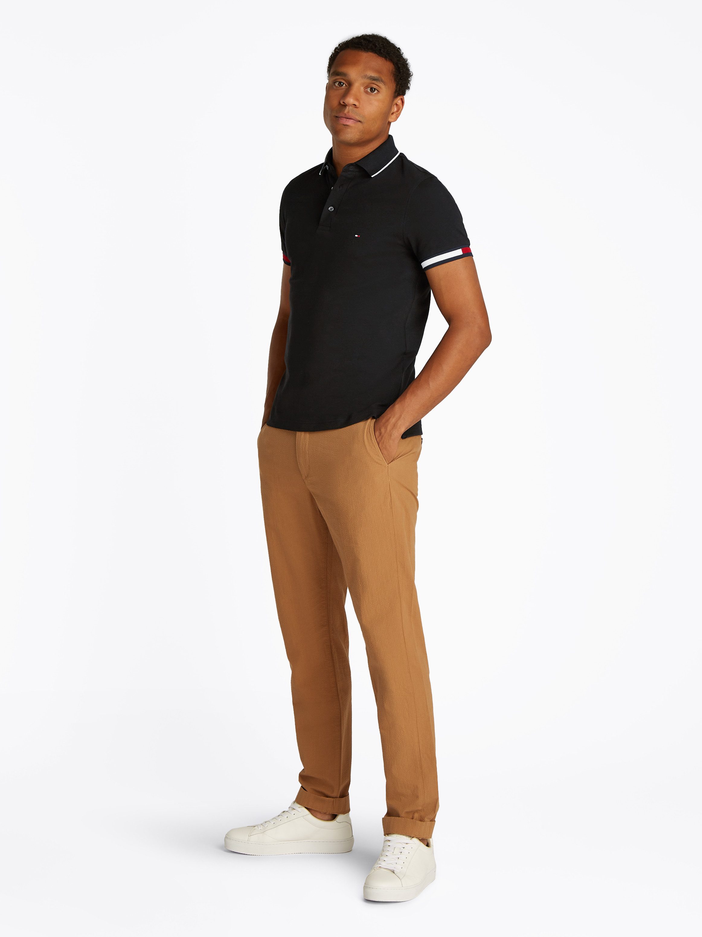 Tommy Hilfiger Poloshirt FLAG CUFF SLIM FIT POLO