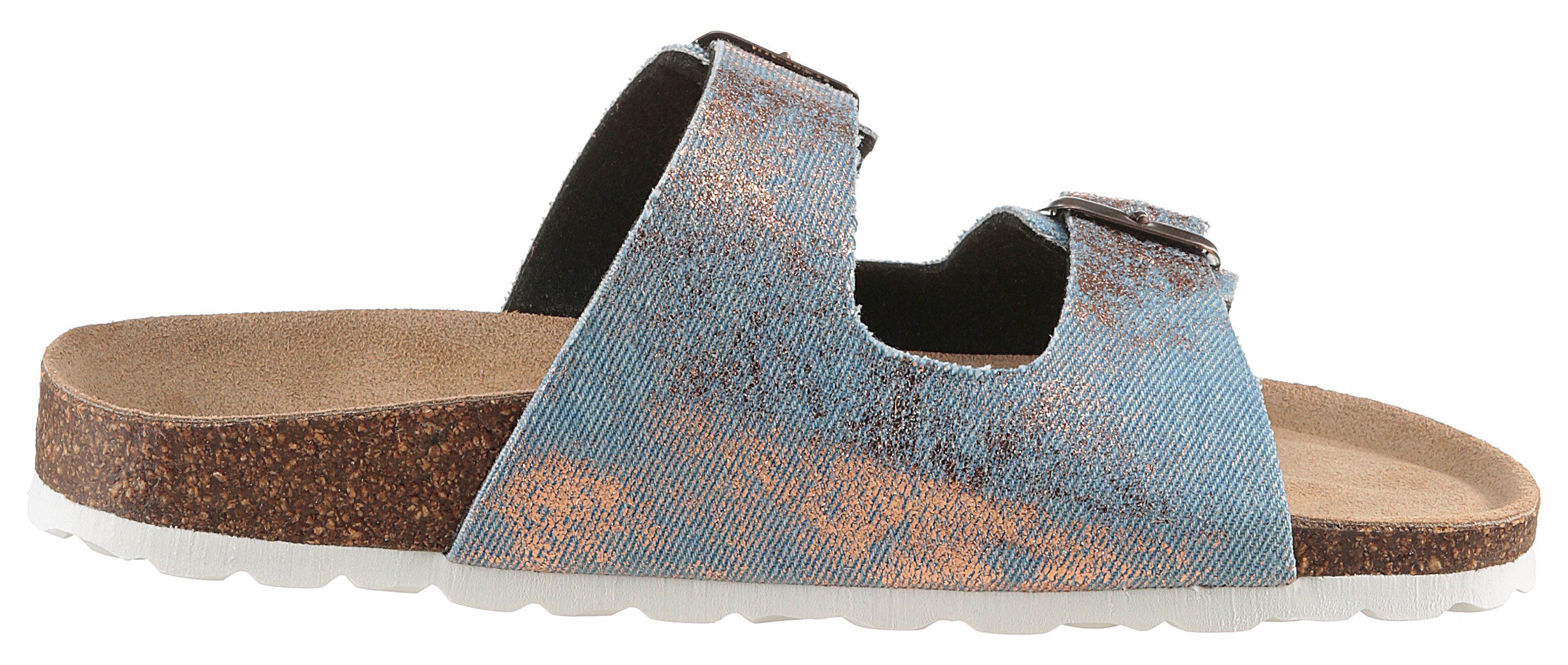Aniston SHOES Slippers , zomerschoen, strandschoen, vakantieschoen, metallic - nieuwe collectie