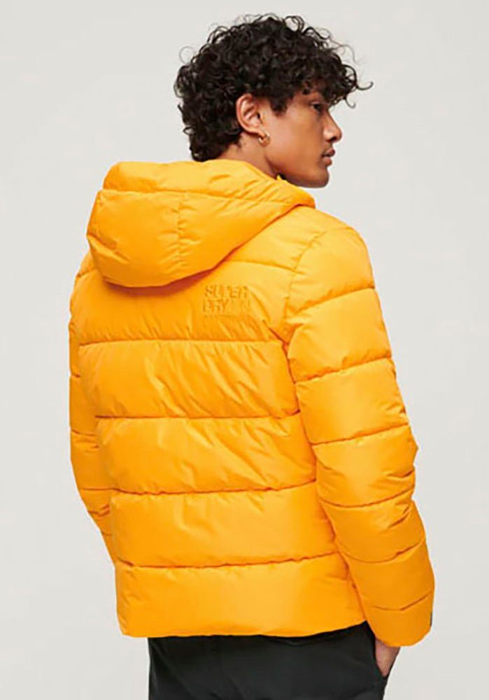 Superdry Gewatteerde jas HOODED SPORTS PUFFR JACKET met contrastkleurig borduursel